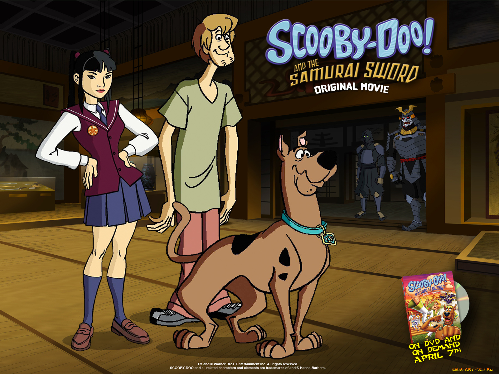 скуби, ду, меч, самурая, мультфильмы, scooby, doo
