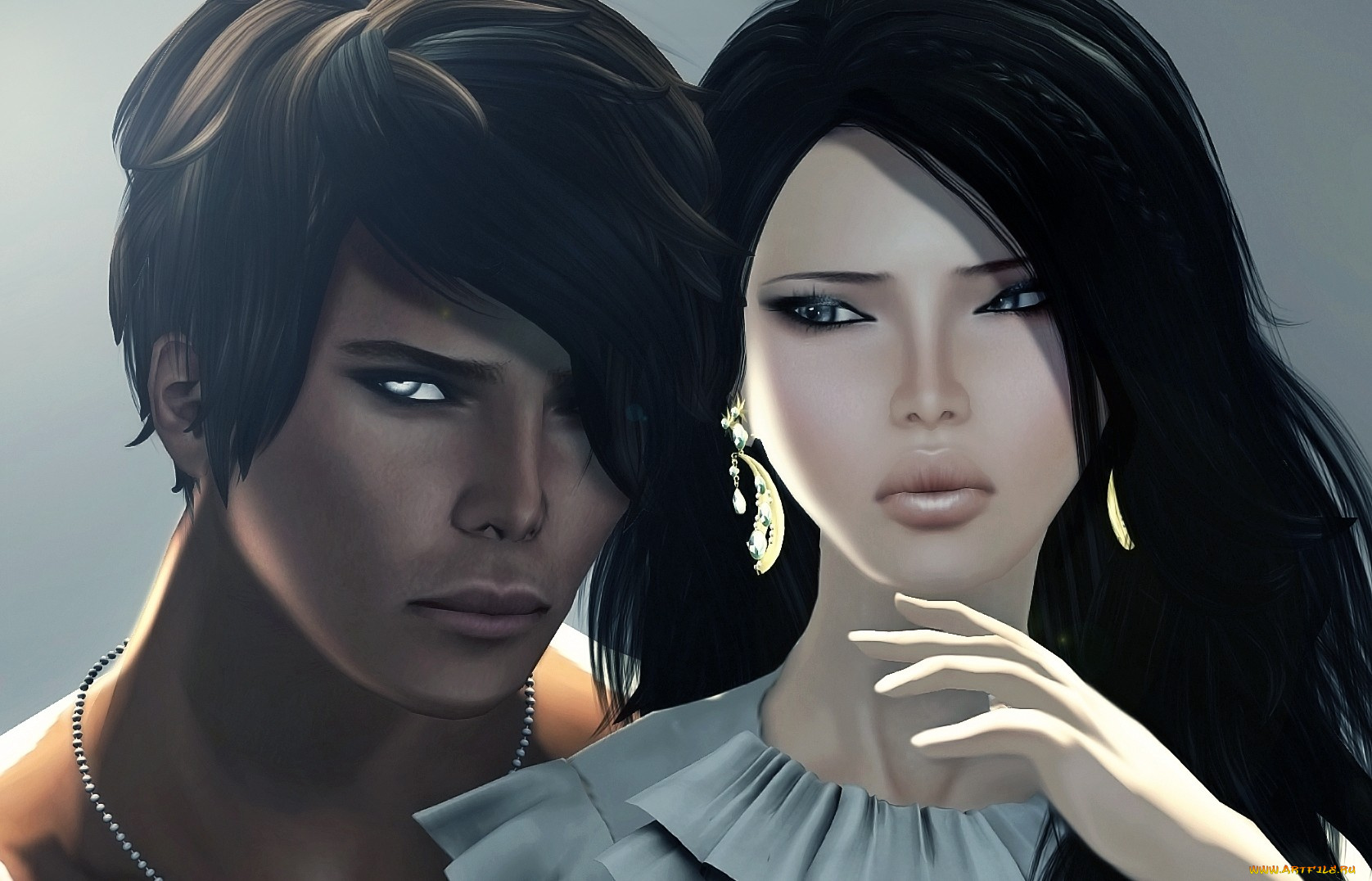 3д, графика, romance, мужчина, женщина