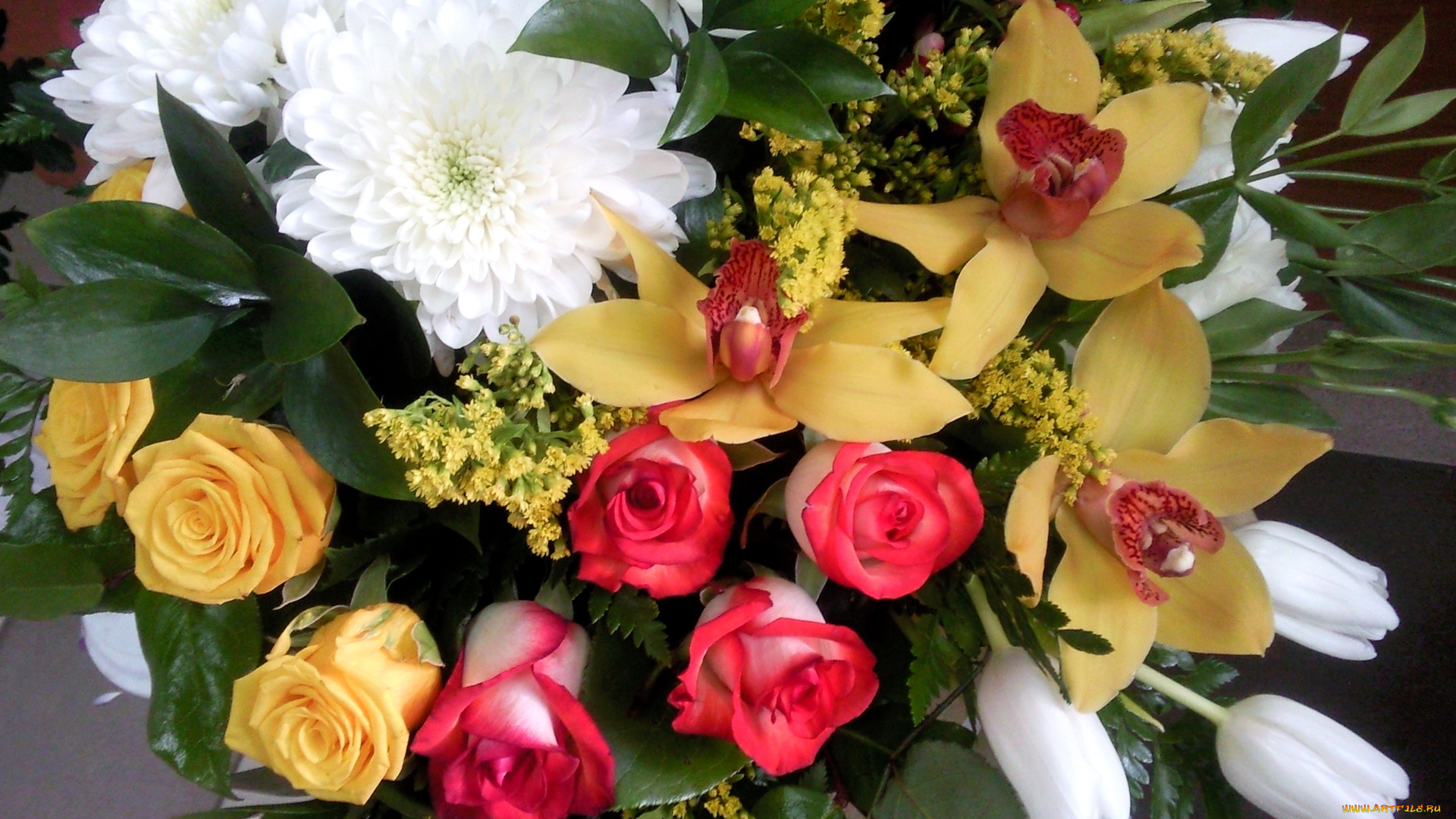 цветы, букеты, композиции, букет, розы, хризантемы, орхидеи