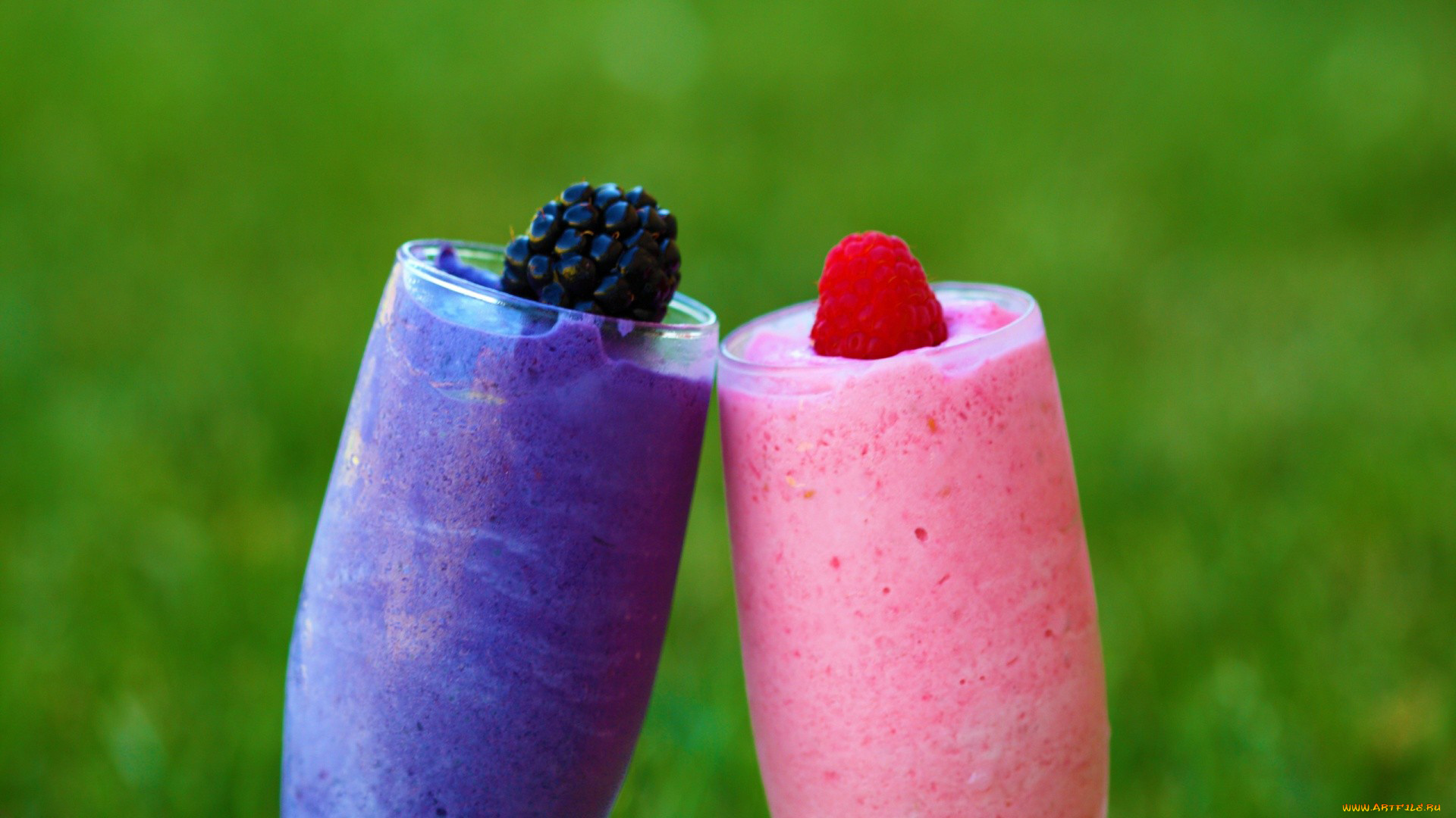 еда, мороженое, десерты, ежевика, малина, коктейли, бокалы