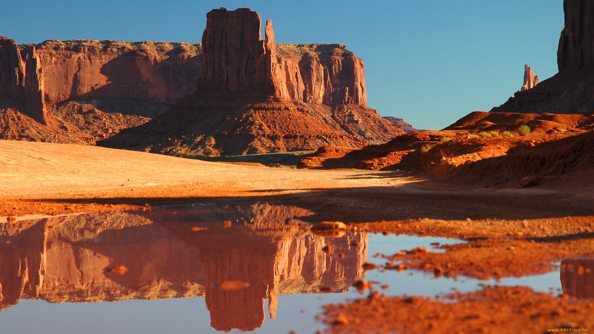 природа, горы, озеро, каньон, скалы