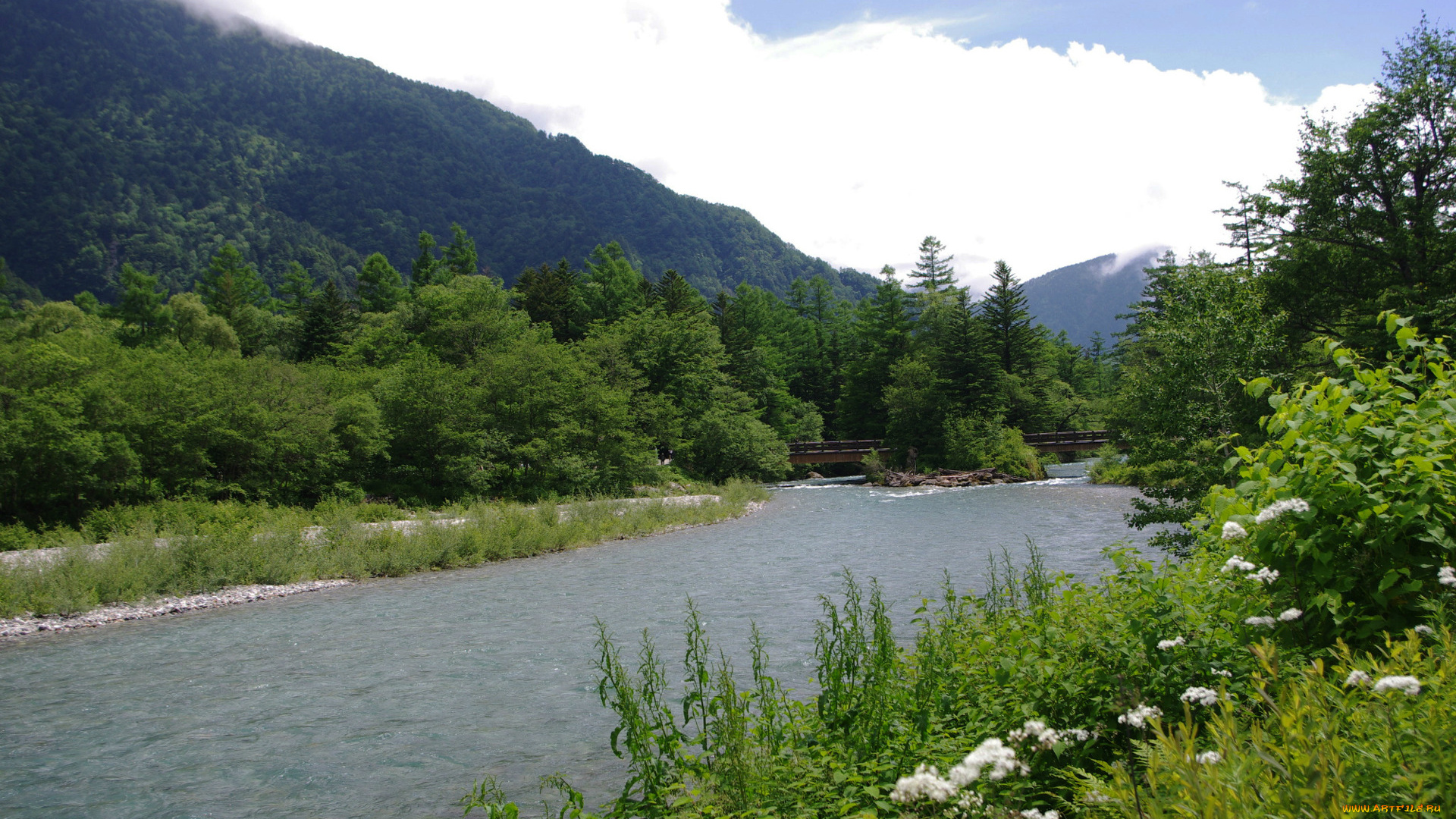 природа, реки, озера, горы, деревья