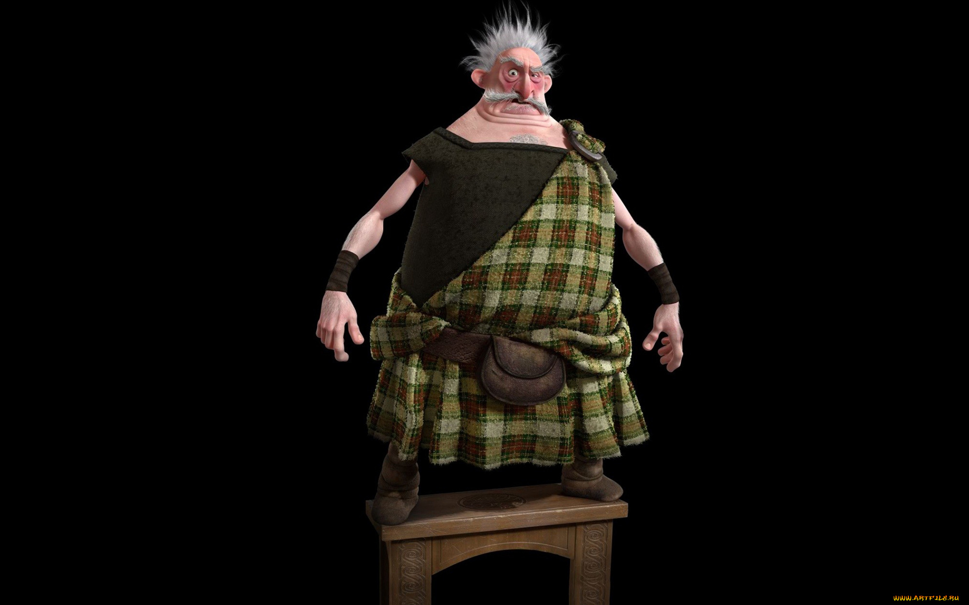 храбрая, сердцем, мультфильмы, brave, старик, темный, фон