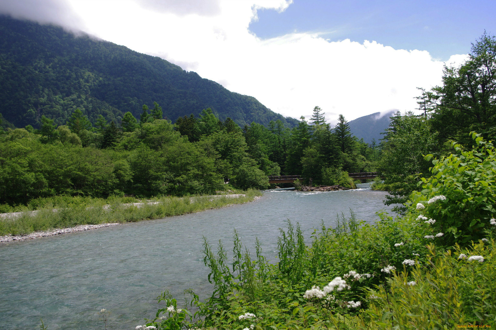 природа, реки, озера, горы, деревья