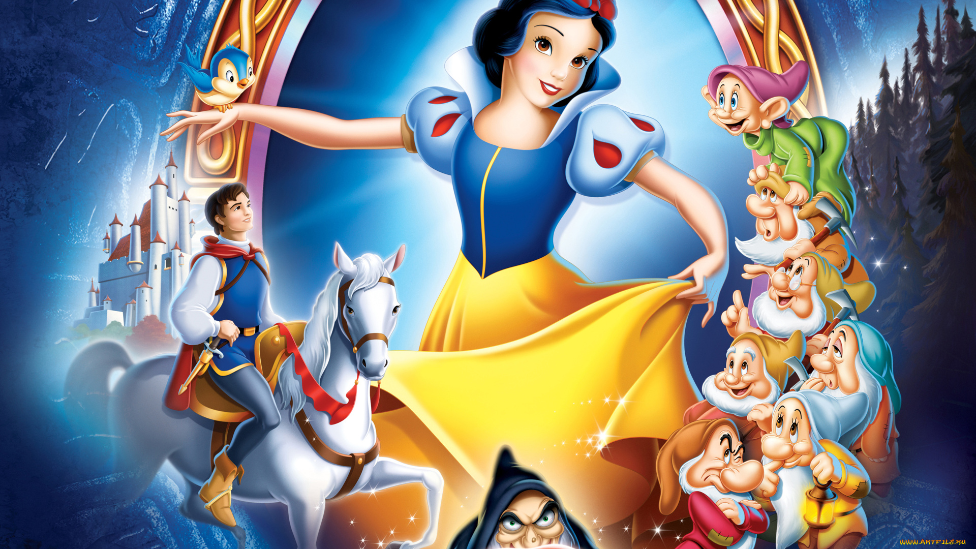 мультфильмы, snow, white, and, the, seven, dwarfs, белоснежка
