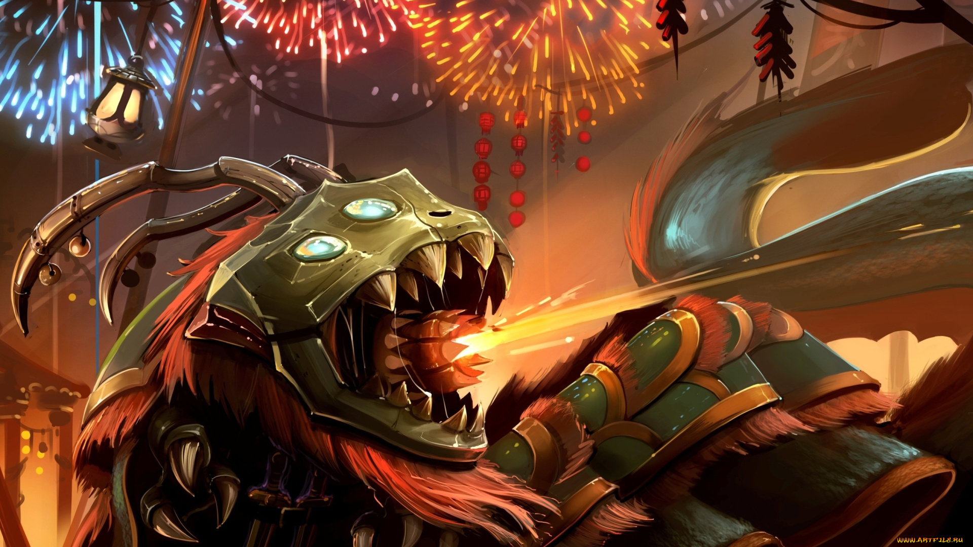 видео, игры, league, of, legends, клыки, фонарь