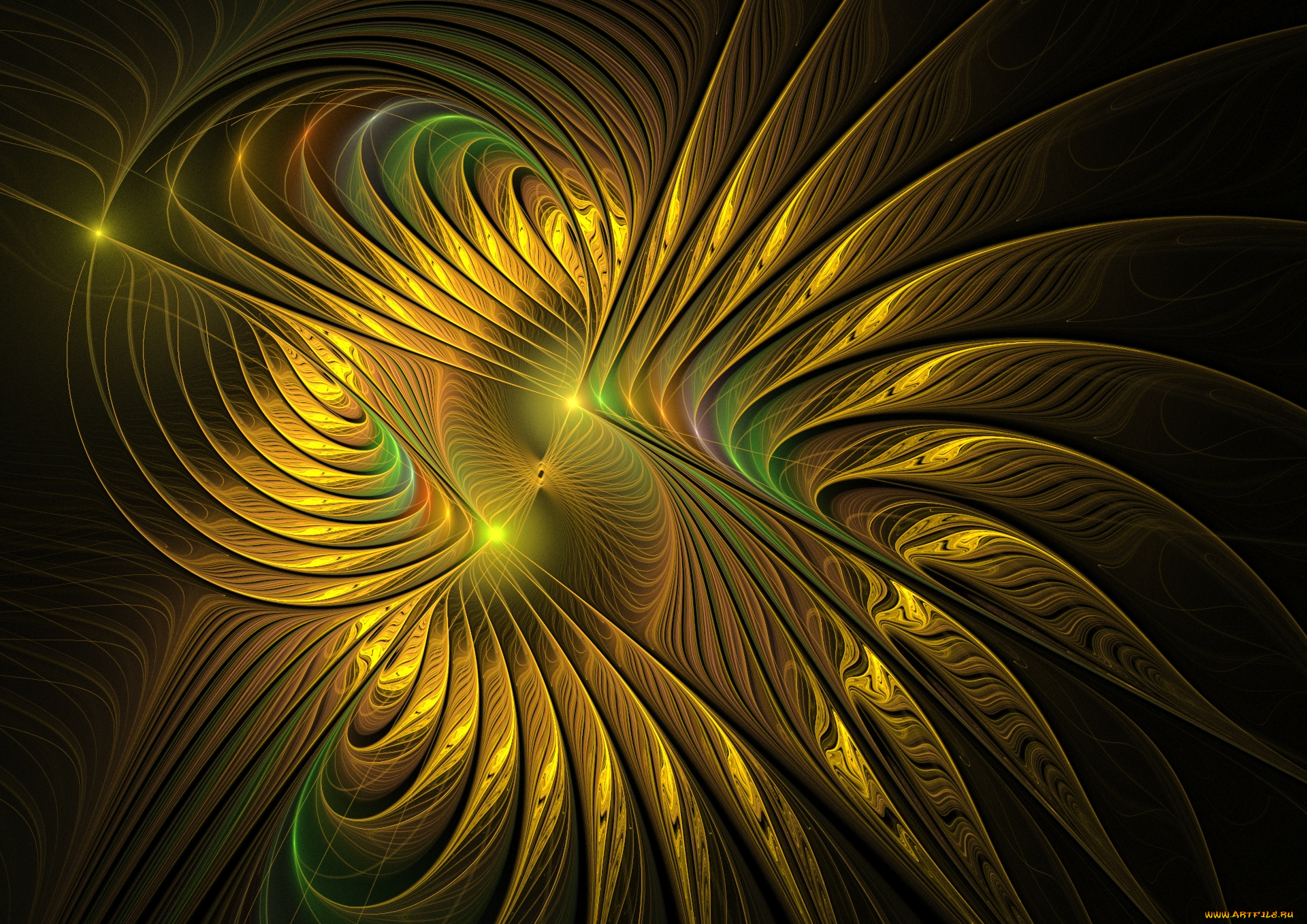 3д, графика, fractal, фракталы, фон, цвет, узор