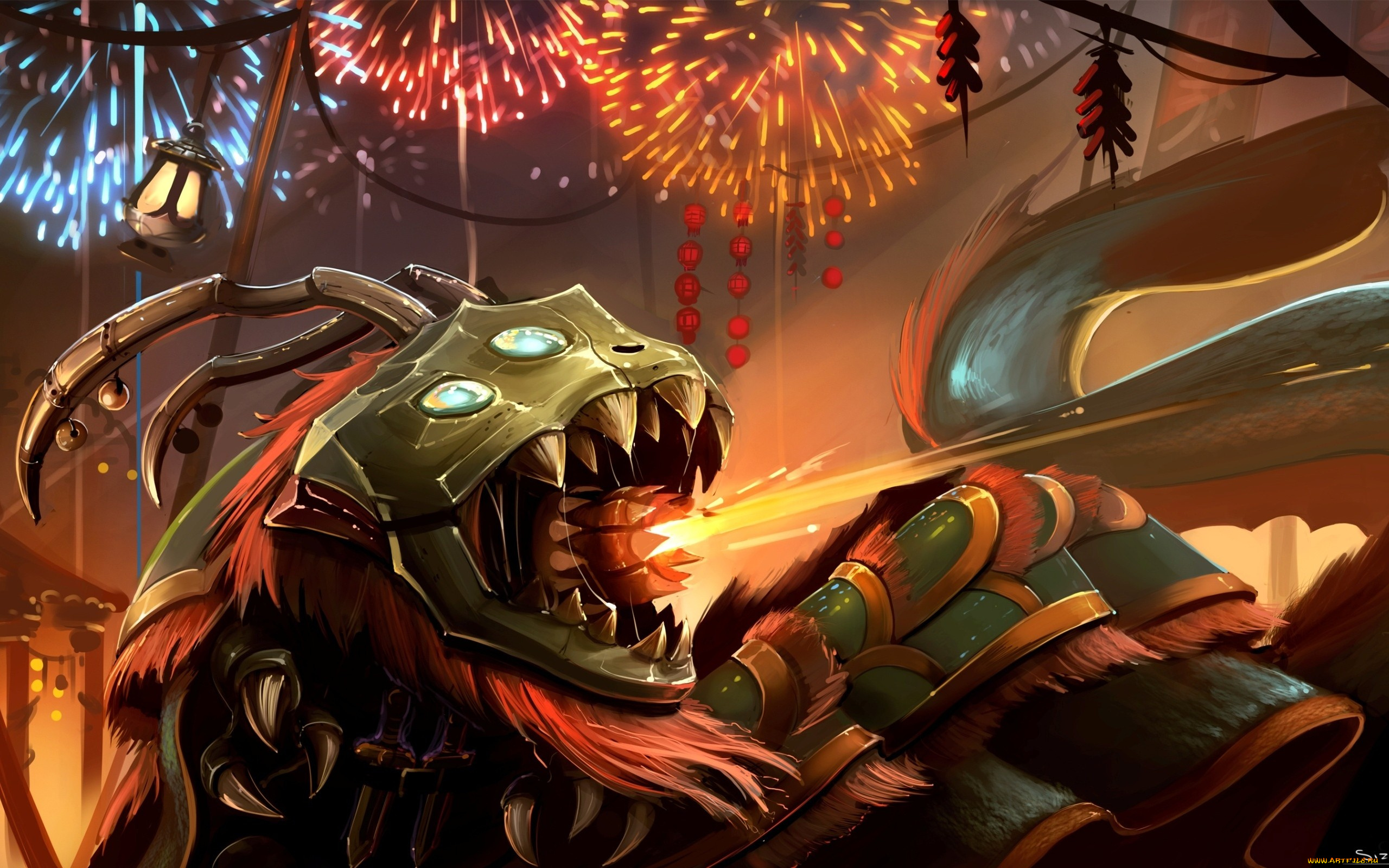 видео, игры, league, of, legends, клыки, фонарь