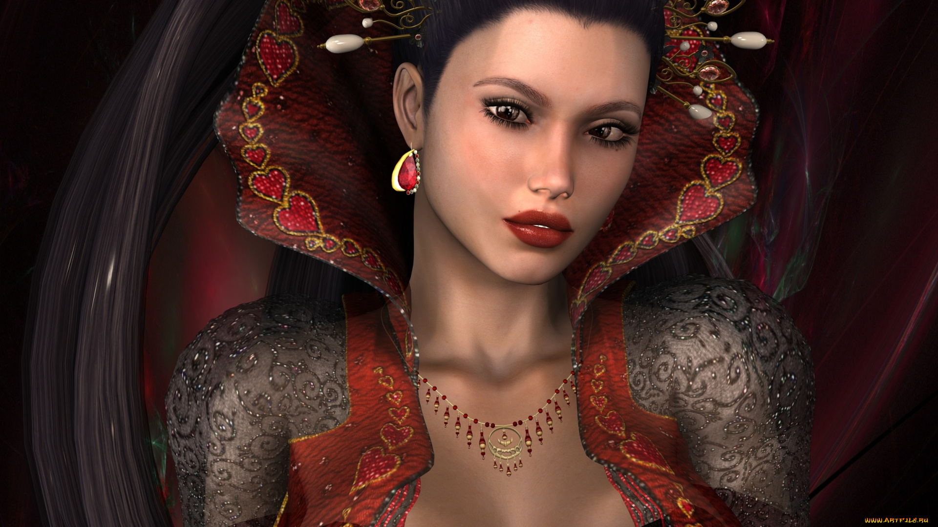 3д, графика, люди, , people, взгляд, девушка