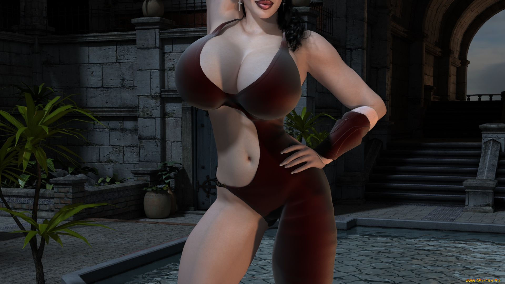 3д, графика, люди, , people, взгляд, девушка