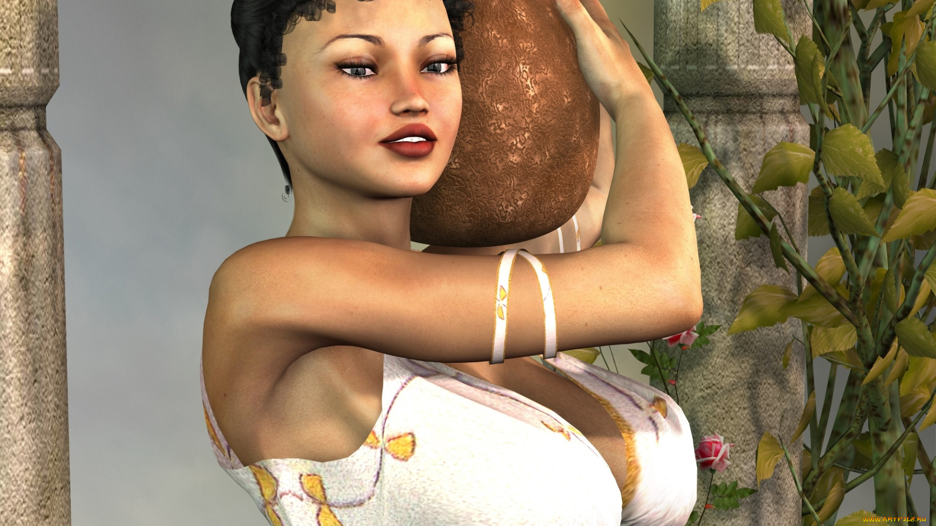 3д, графика, люди, , people, взгляд, девушка