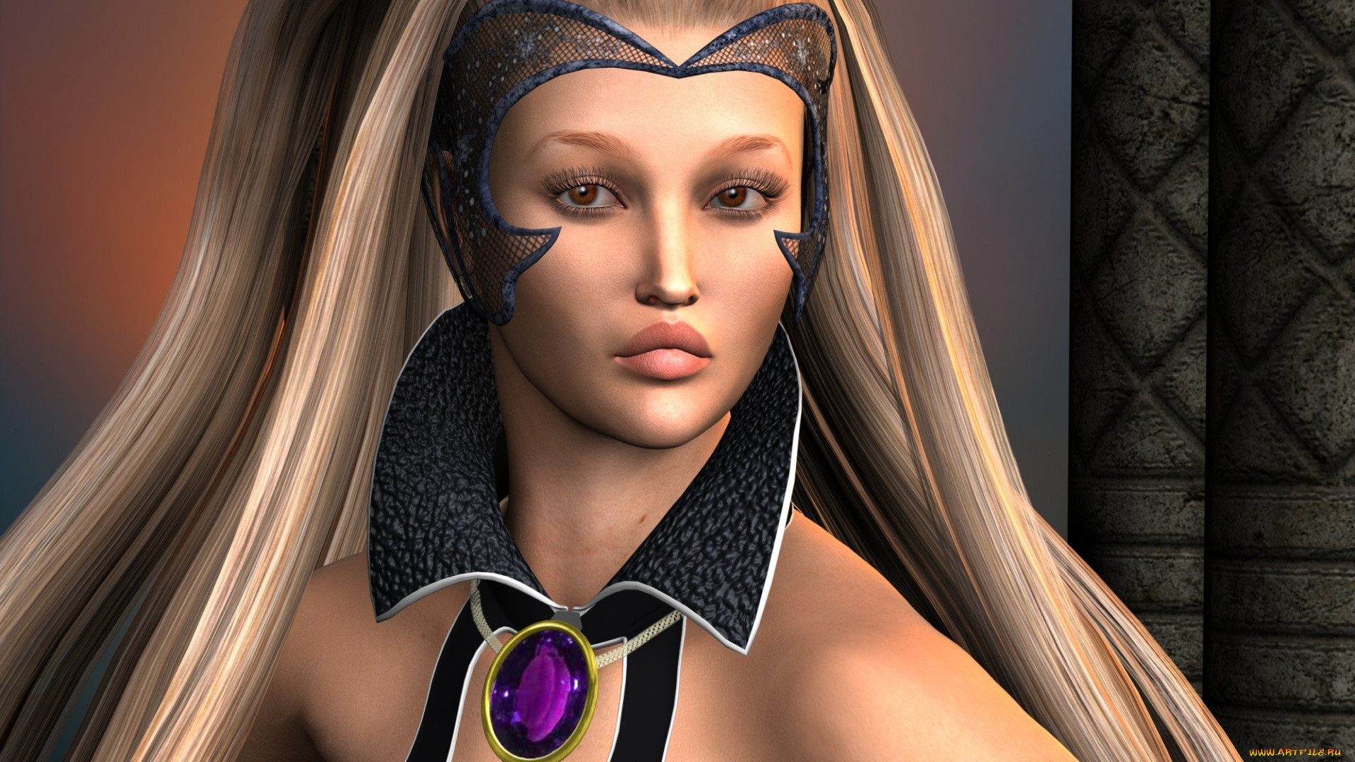 3д, графика, портрет, , portraits, взгляд, девушка