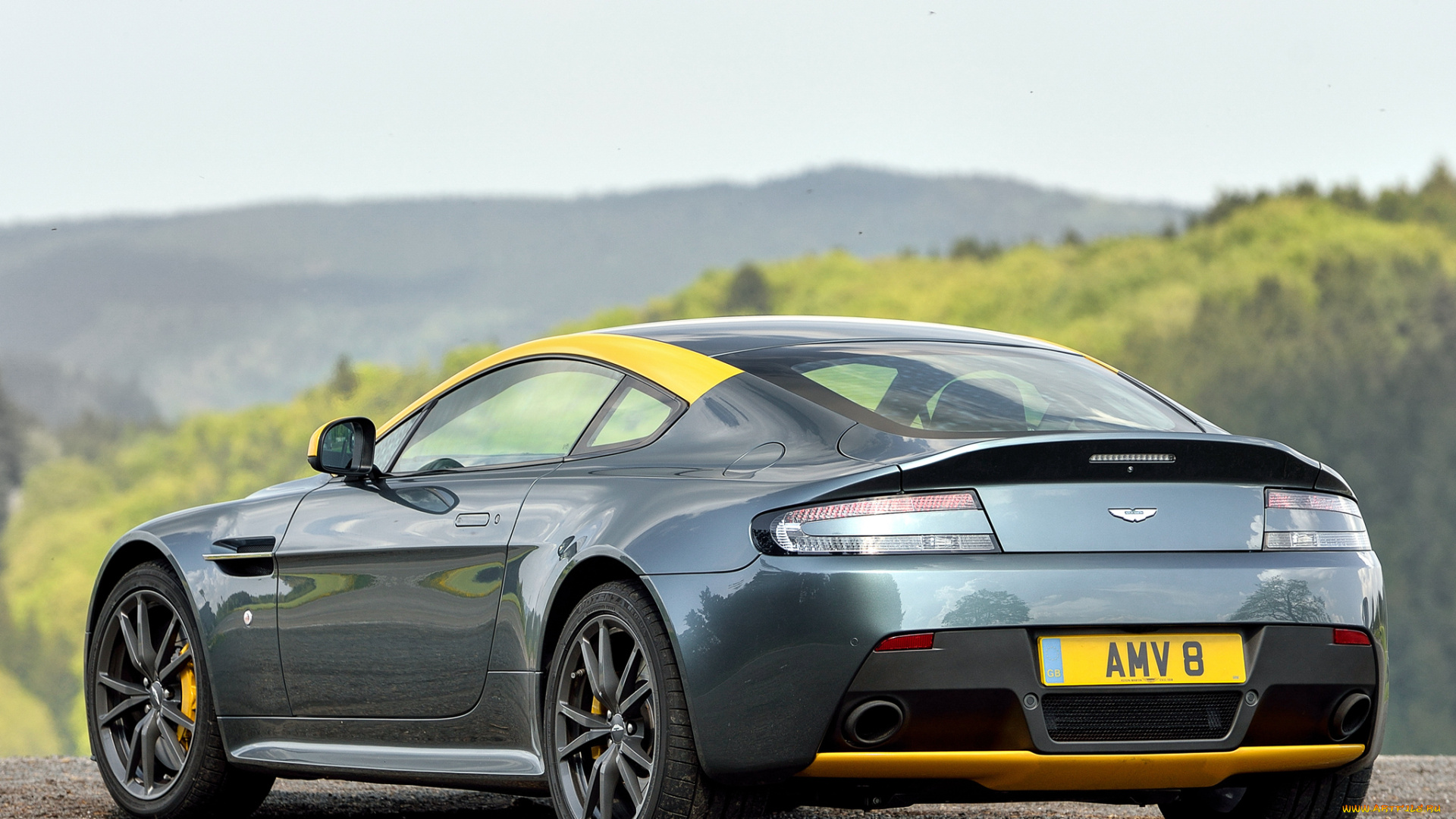 автомобили, aston, martin, 2014г, uk-spec, зеленый, n430, vantage, v8, aston, martin