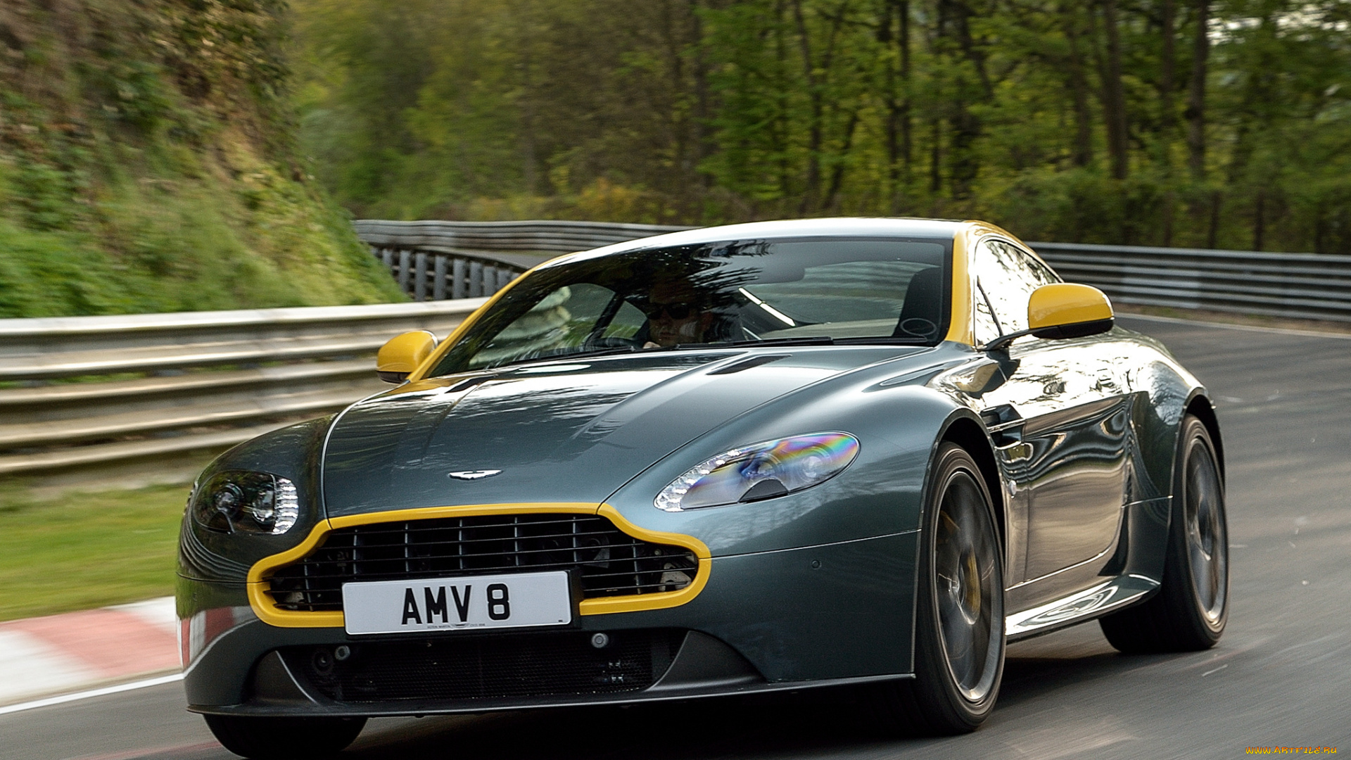 автомобили, aston, martin, vantage, v8, зеленый, 2014г, aston, martin, uk-spec, n430