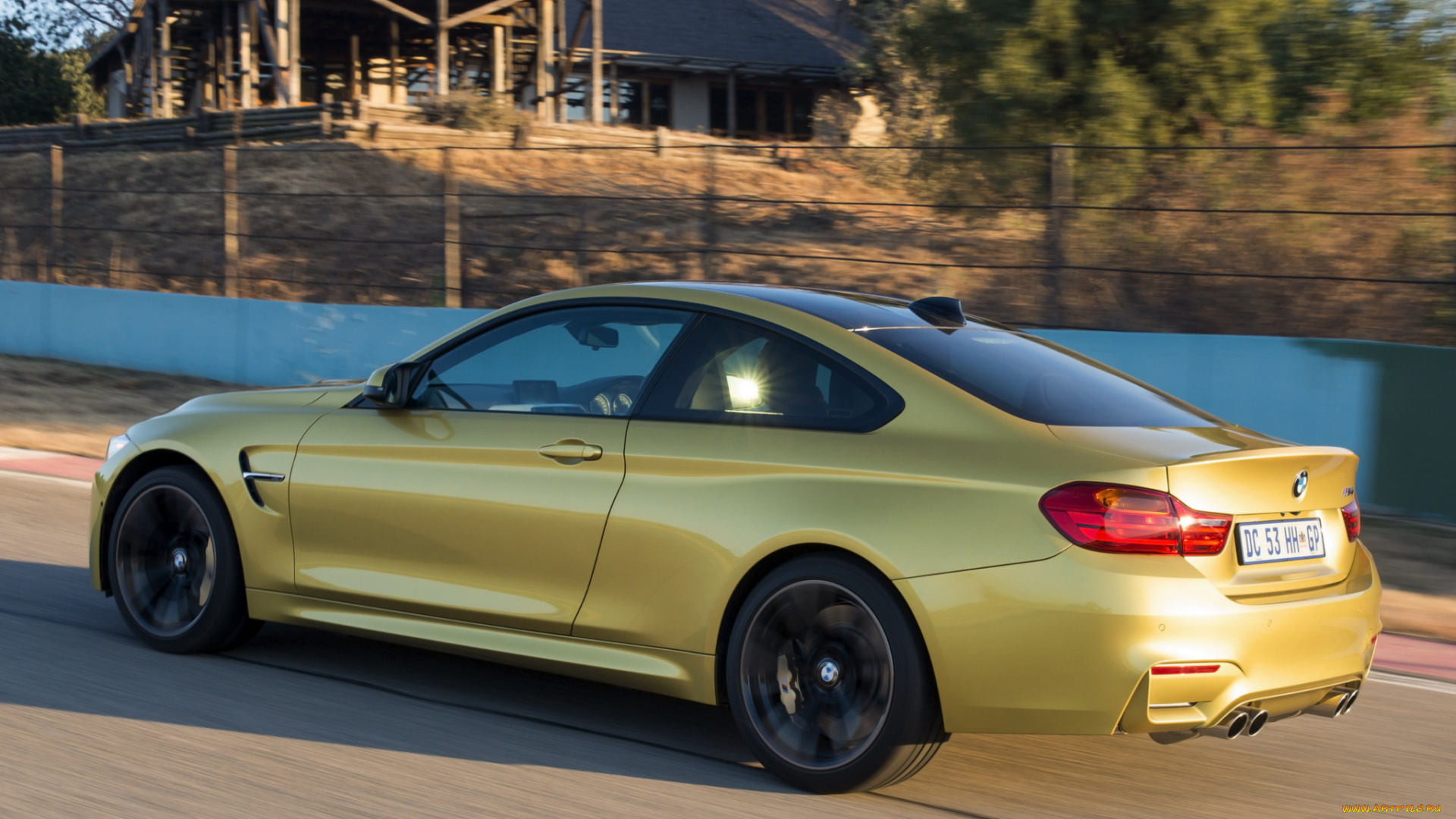 автомобили, bmw, za-spec, coupе, m4, желтый, 2014г, f82