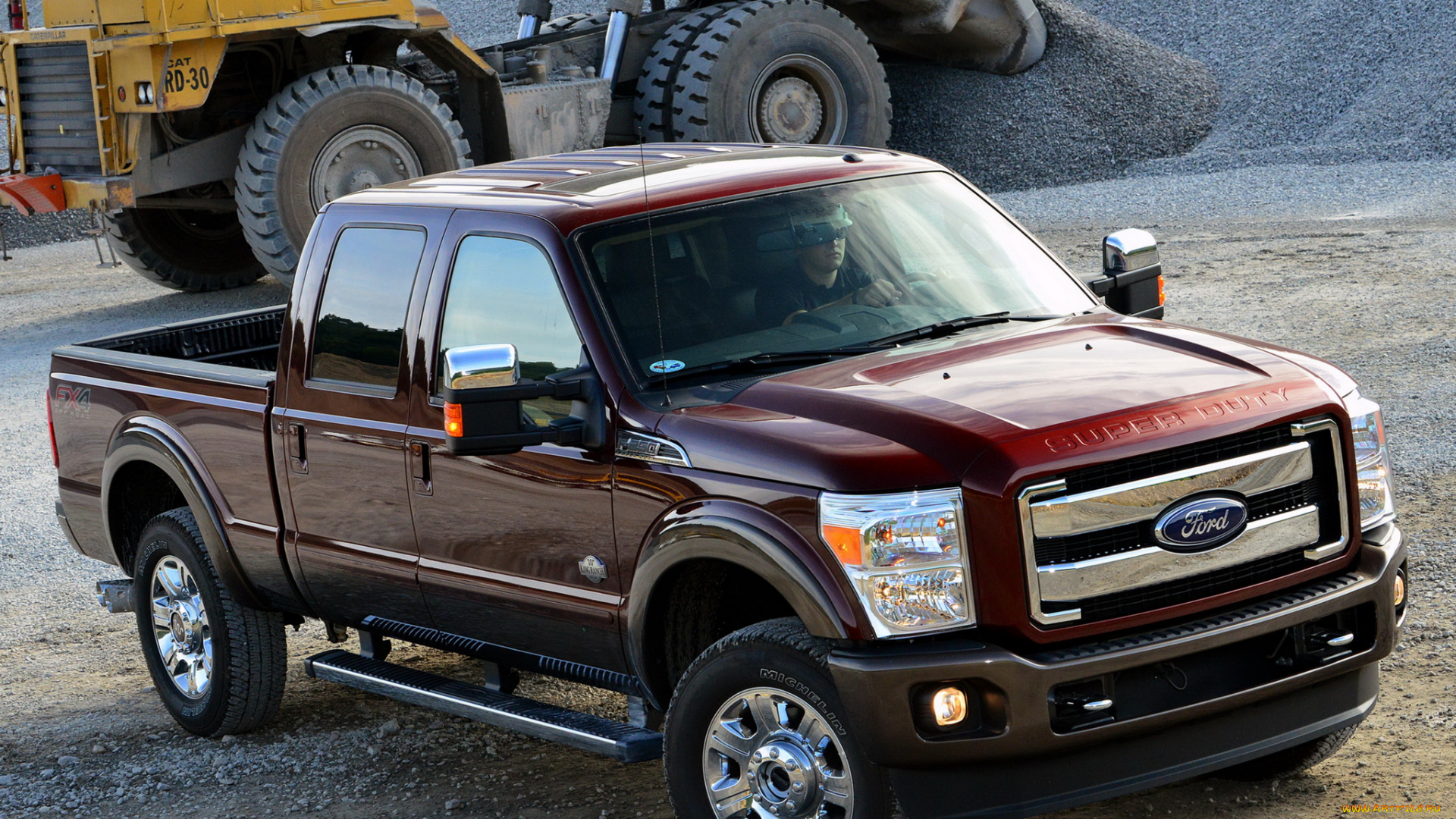 автомобили, ford, f-450, super, duty, platinum, crew, cab, красный