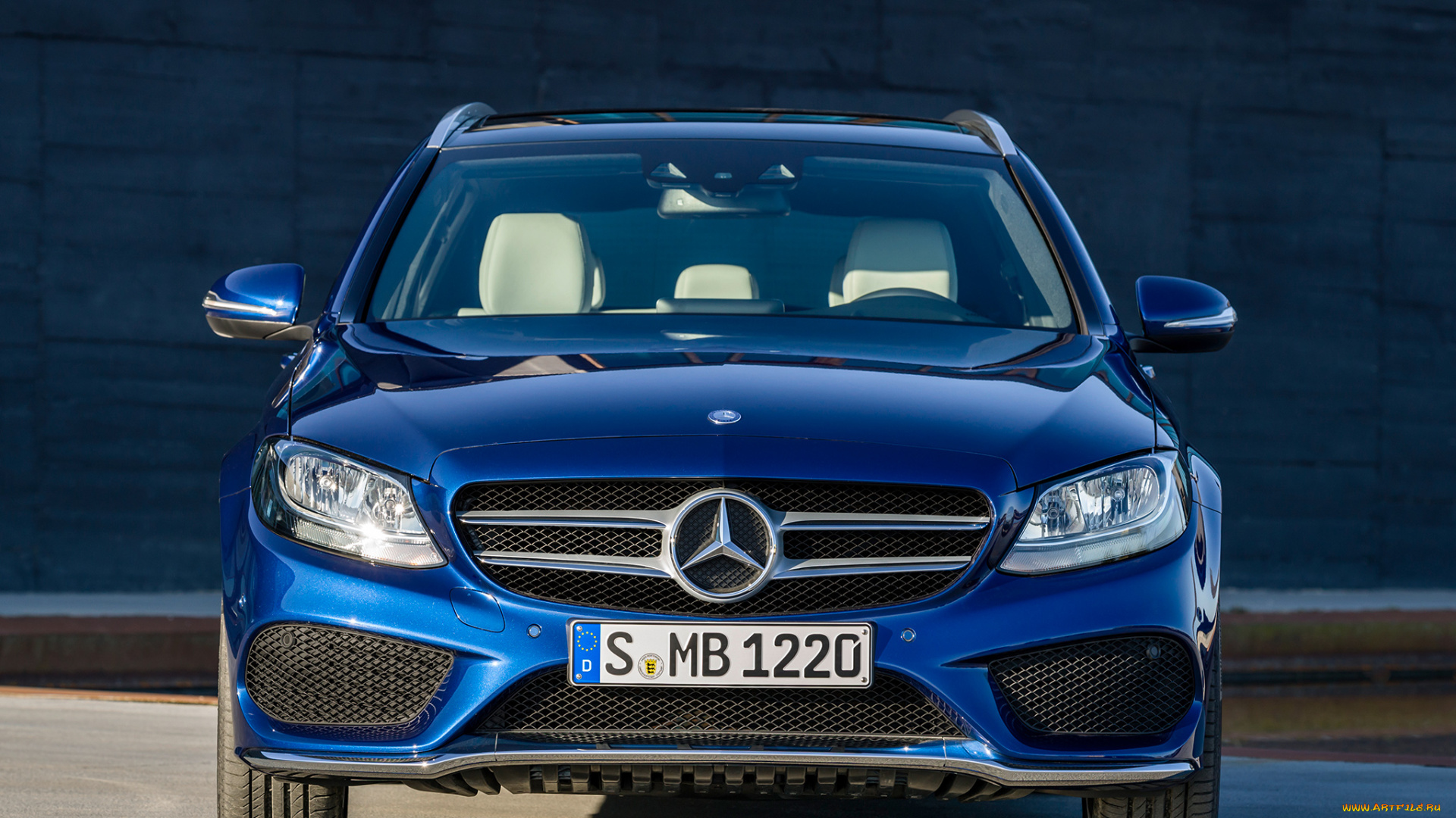 автомобили, mercedes-benz, c, 250, amg, line, estate, s205, 2014г, синий