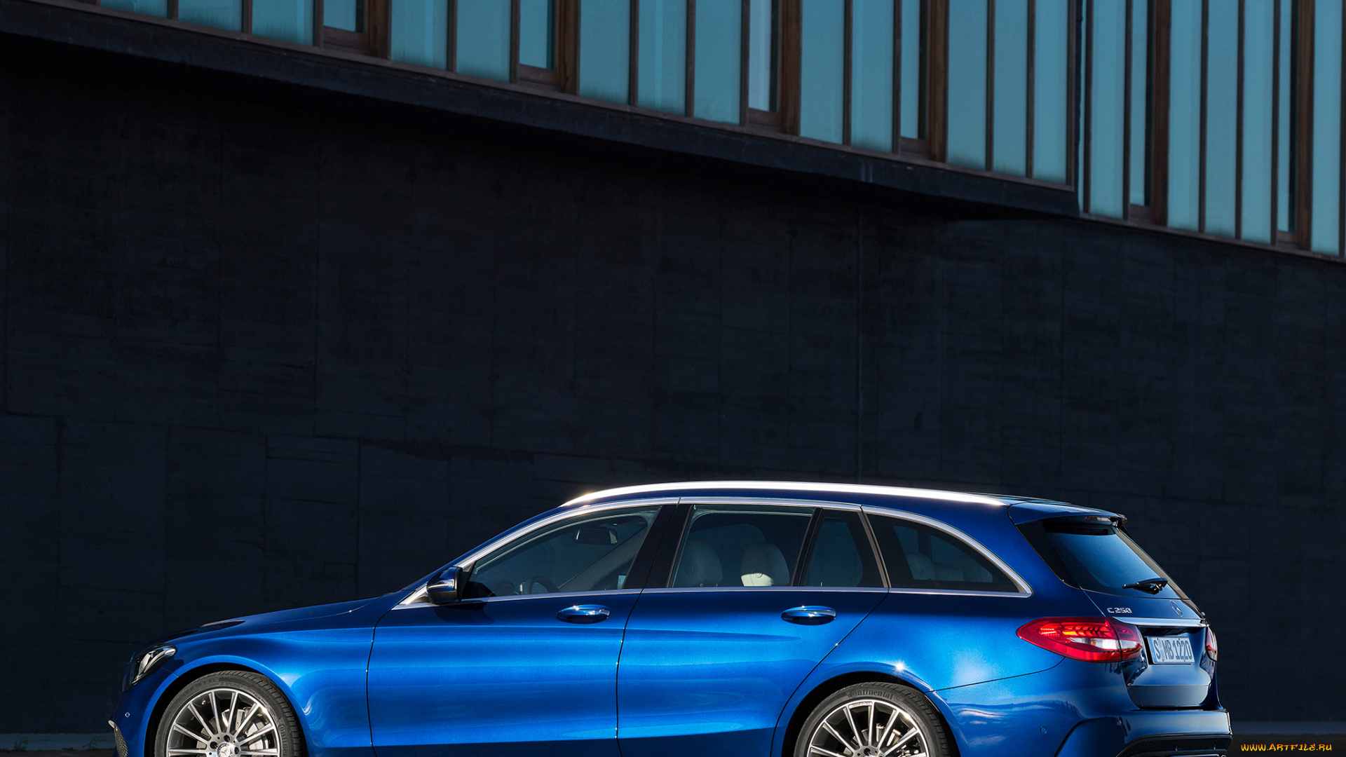 автомобили, mercedes-benz, c, 250, amg, line, estate, s205, 2014г, синий