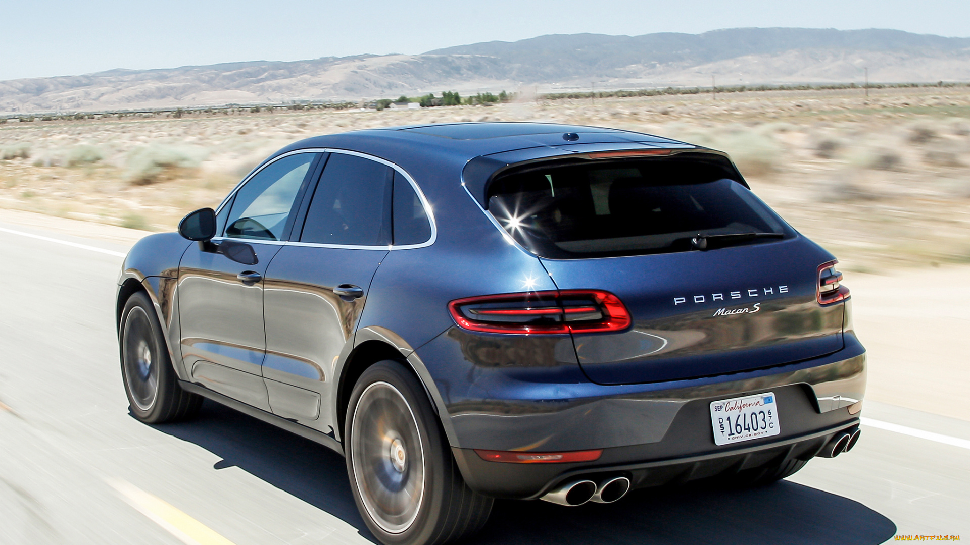 автомобили, porsche, 2015г, синий, 95b, us-spec, macan, s