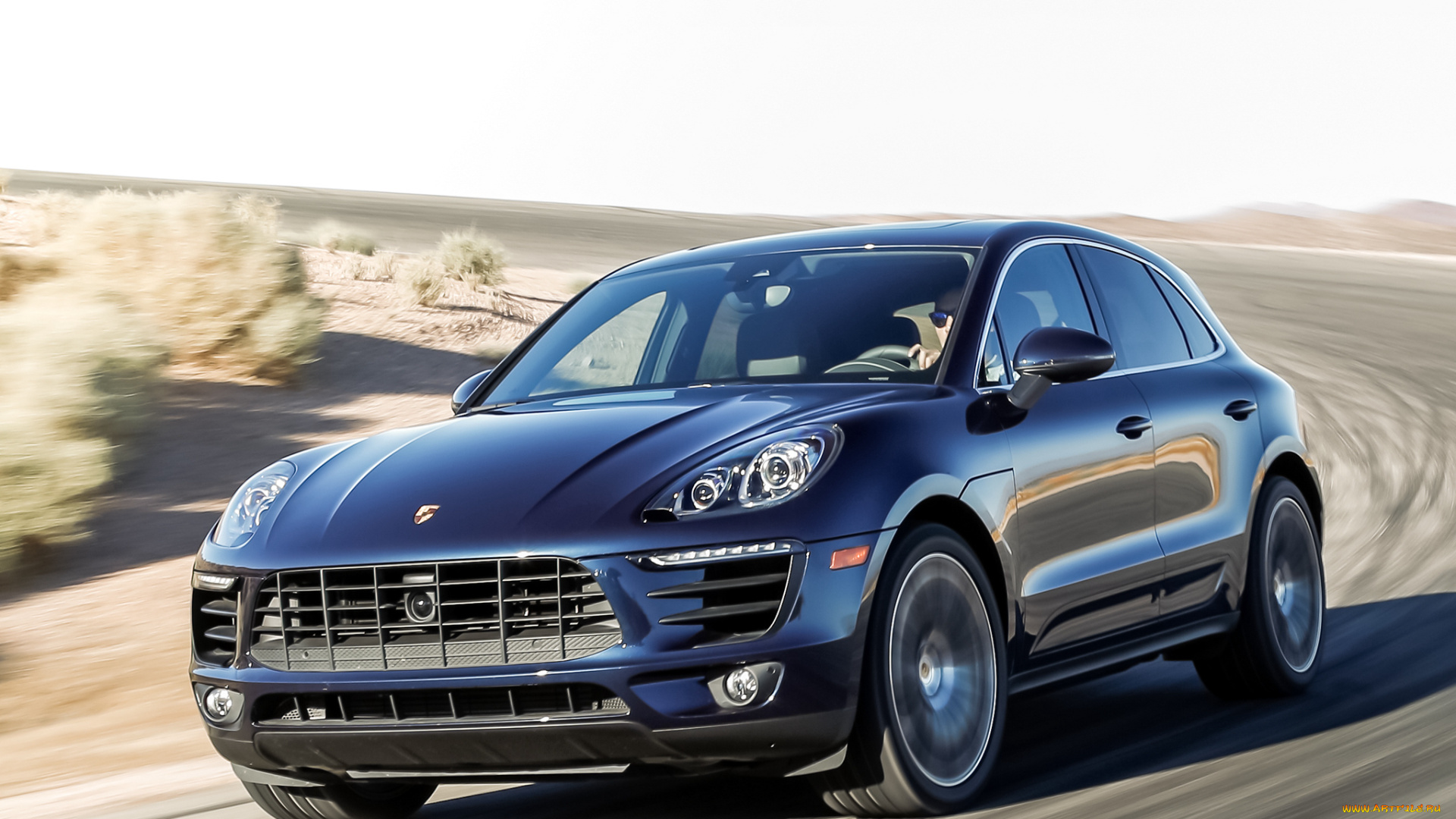 автомобили, porsche, синий, us-spec, 95b, macan, s, 2015г