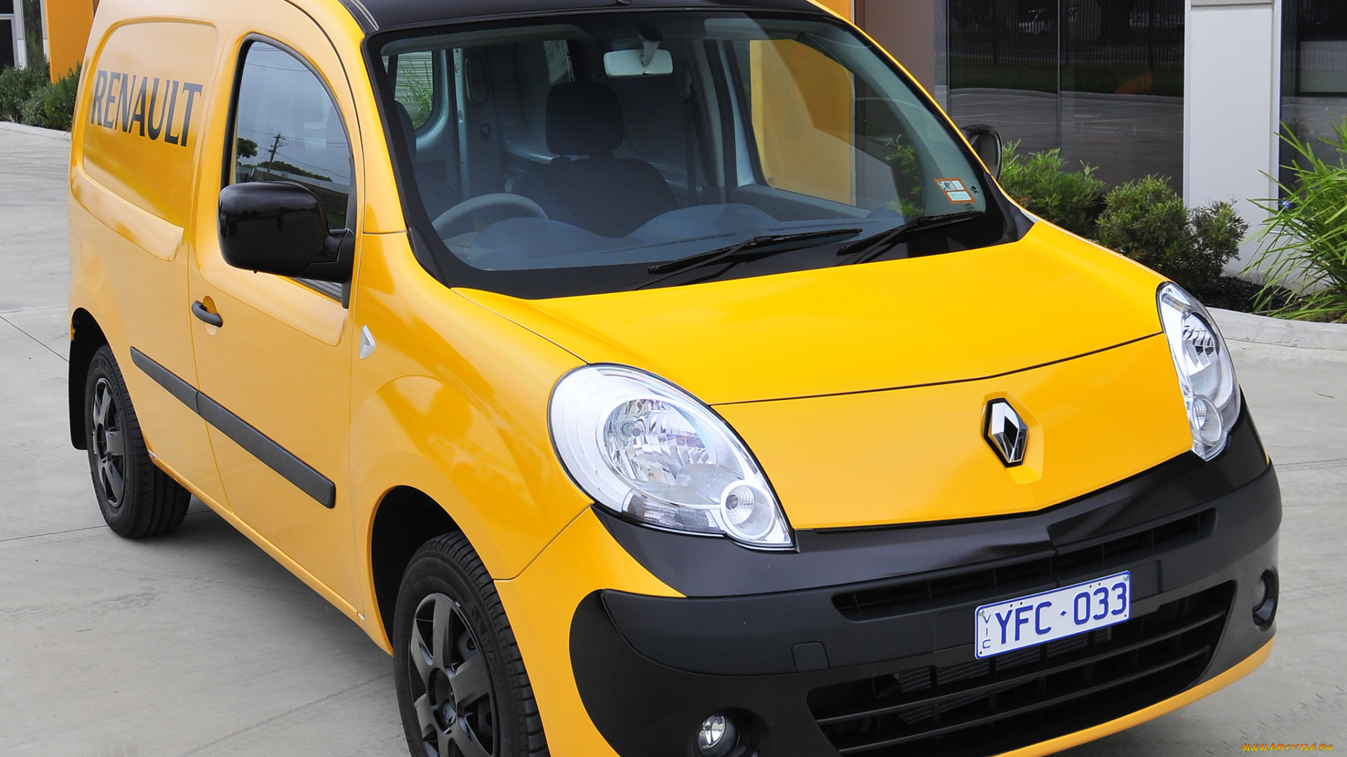 автомобили, renault, au-spec, van, желтый, kangoo