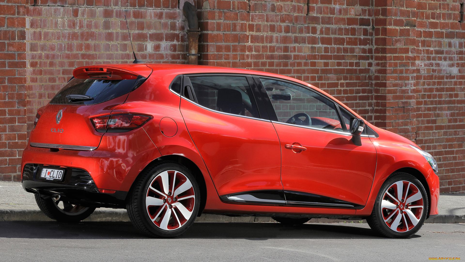 автомобили, renault, clio, au-spec, 2013г, красный
