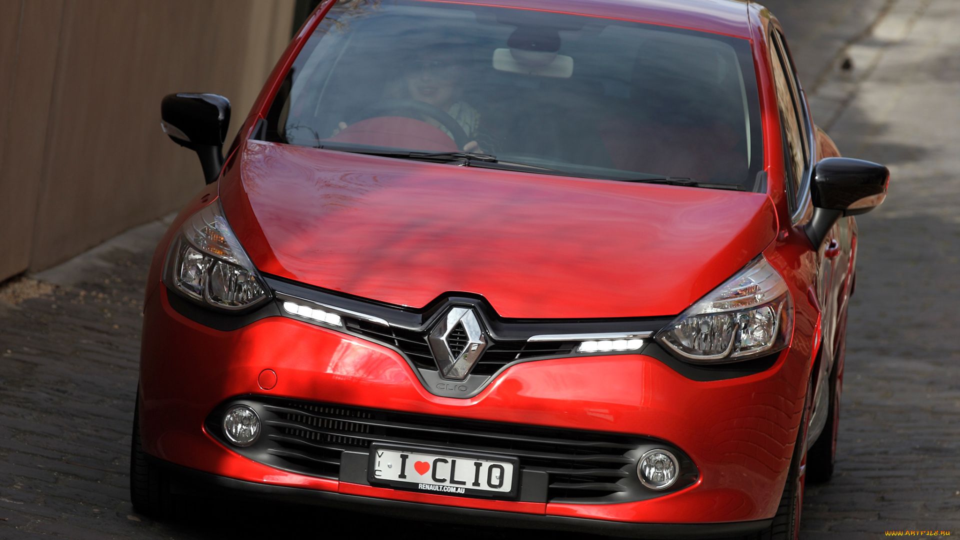 автомобили, renault, clio, au-spec, 2013г, красный