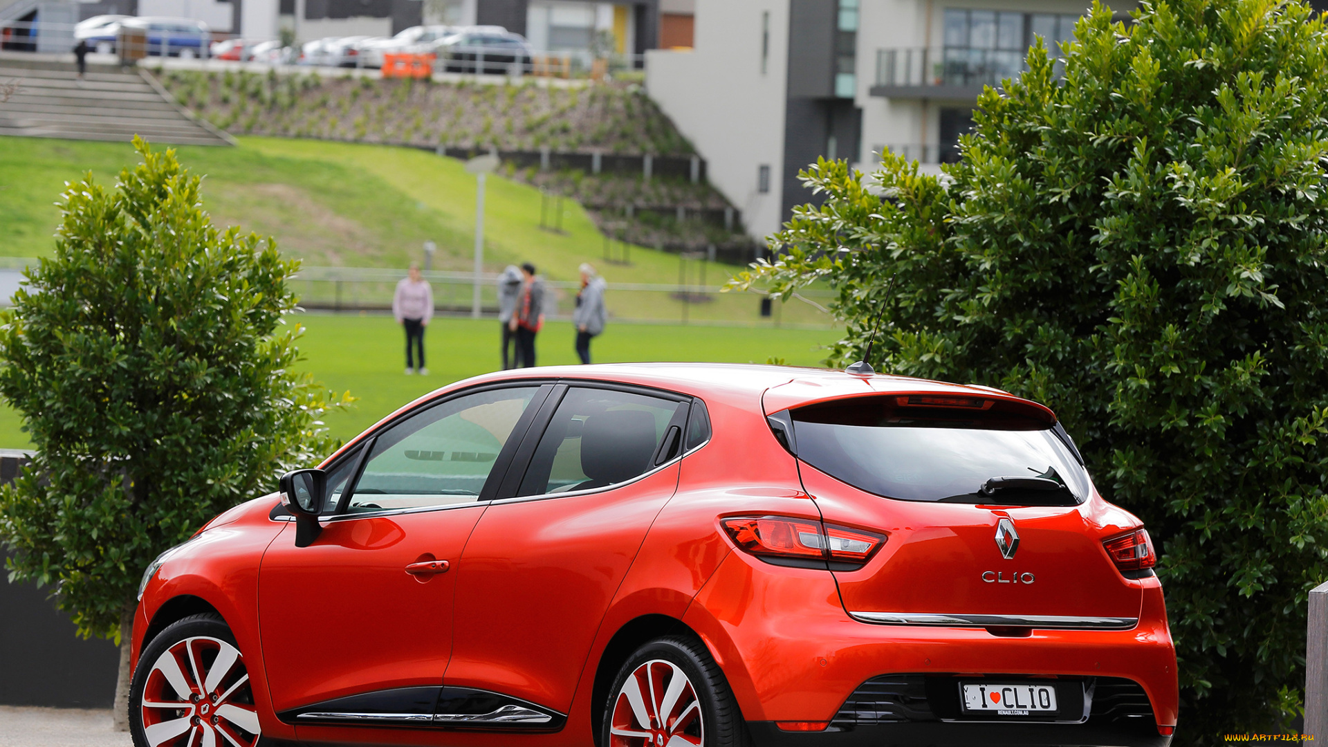 автомобили, renault, clio, au-spec, 2013г, красный