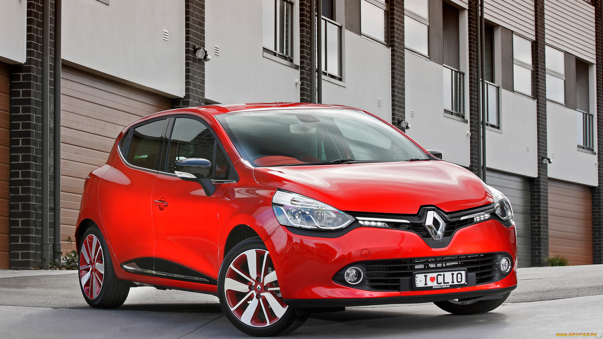 автомобили, renault, clio, au-spec, 2013г, красный