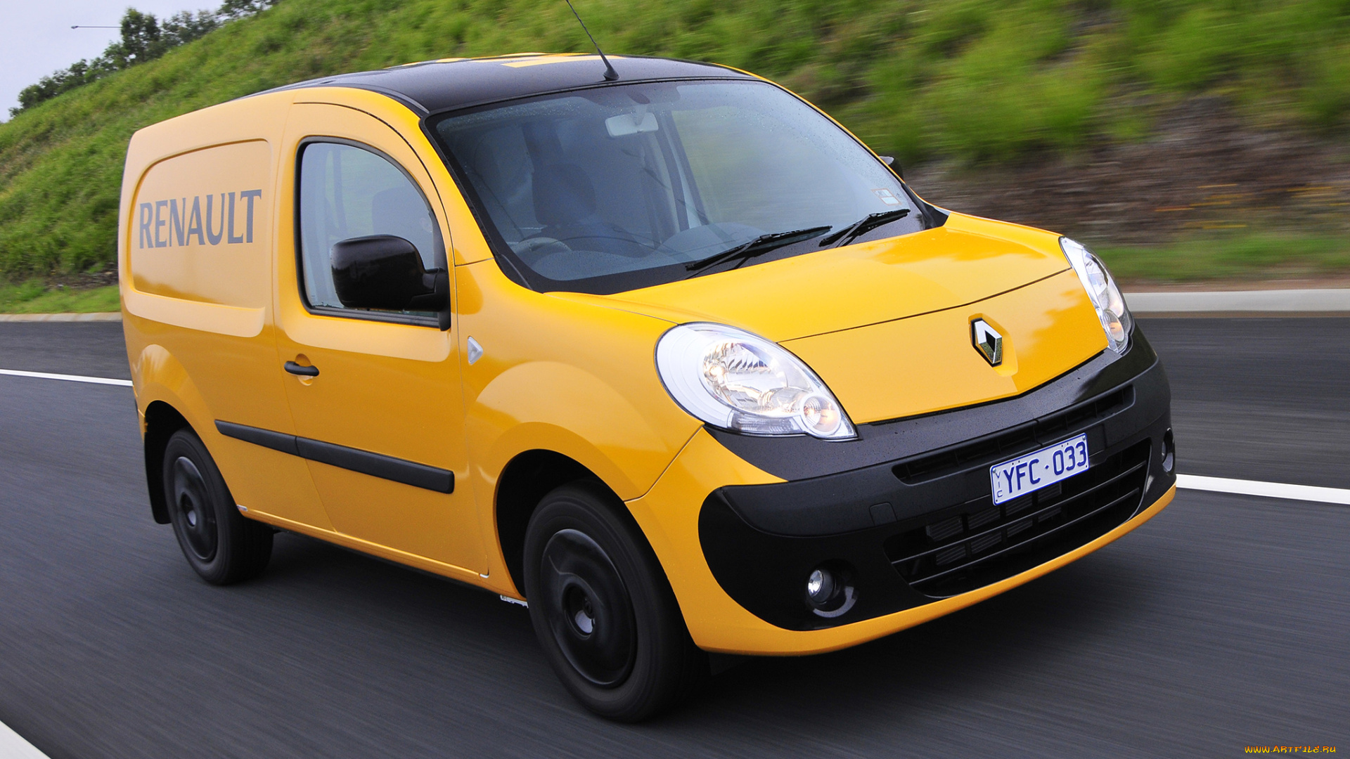 автомобили, renault, желтый, au-spec, van, kangoo