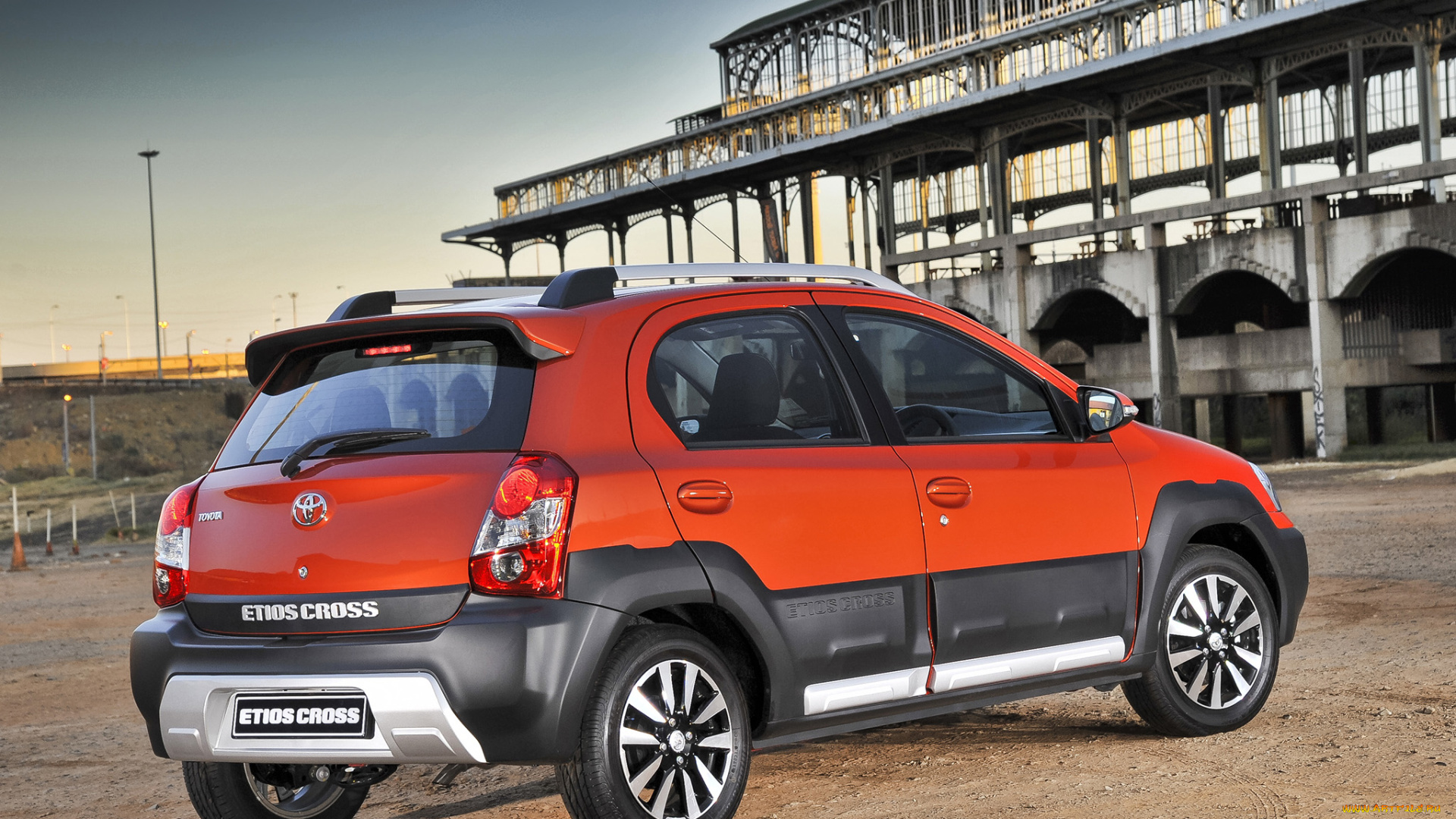 автомобили, toyota, etios, cross, za-spec, 2014г, красный