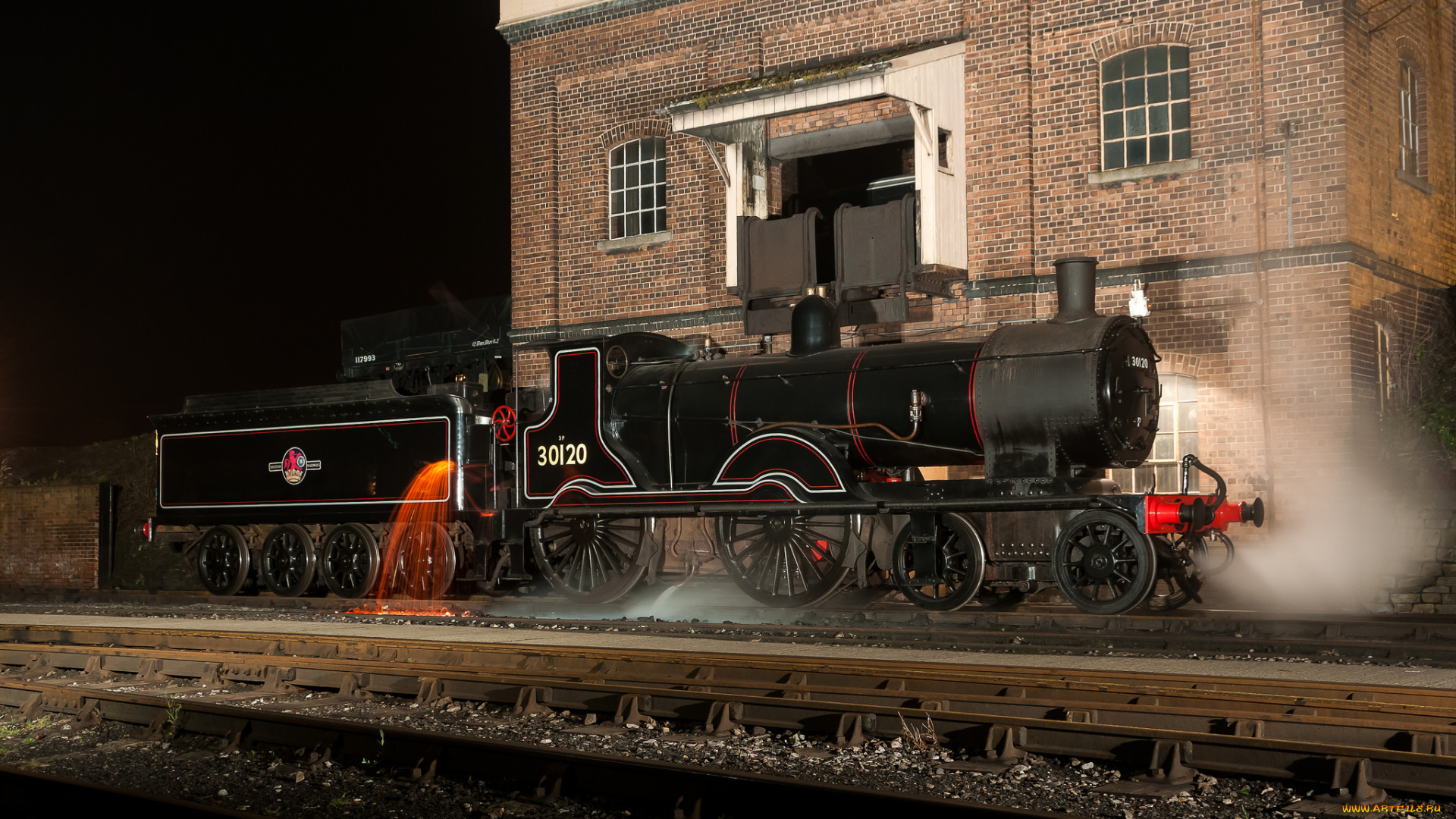 техника, паровозы, железная, дорога, рельсы, паровоз