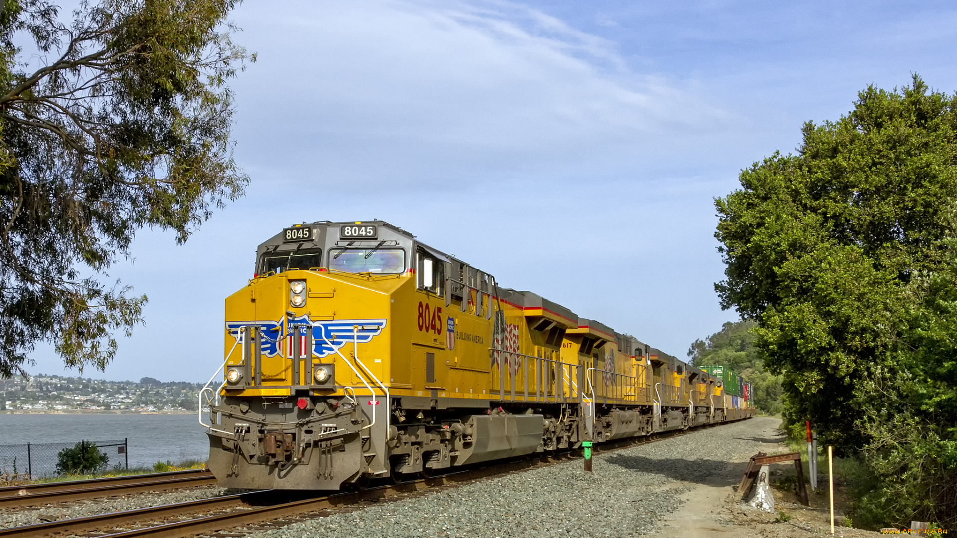 техника, поезда, железная, дорога, рельсы, локомотив, состав