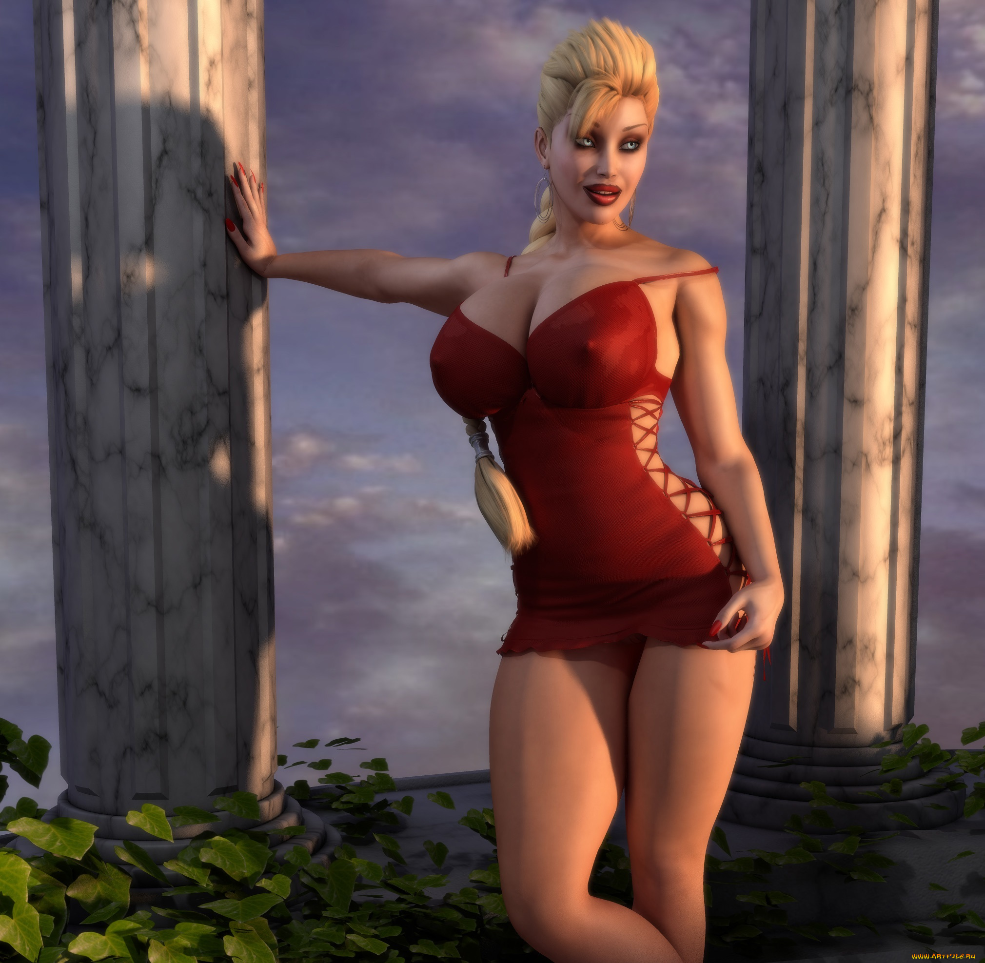 3д, графика, люди, , people, взгляд, девушка