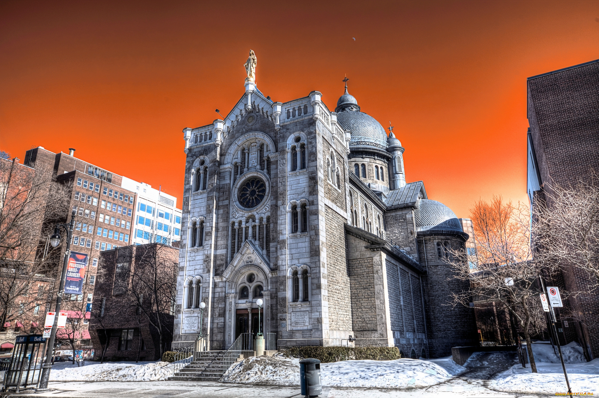 notre, dame, de, lourdes, chapel, , montreal, города, монреаль, , канада, храм, собор