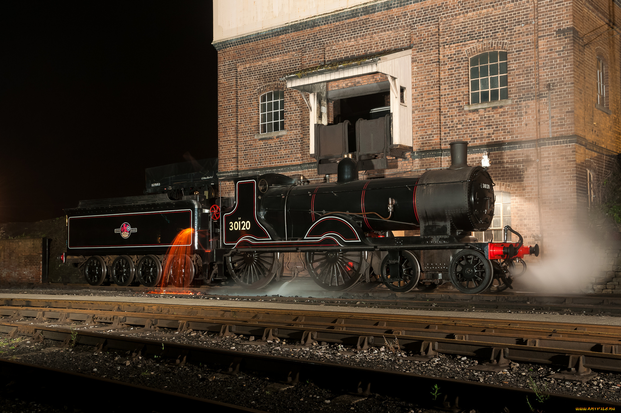 техника, паровозы, железная, дорога, рельсы, паровоз