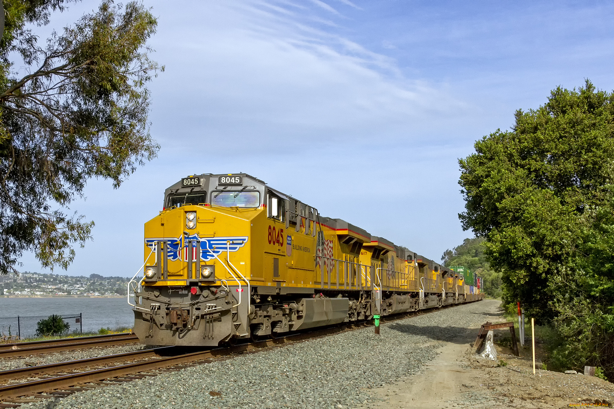 техника, поезда, железная, дорога, рельсы, локомотив, состав