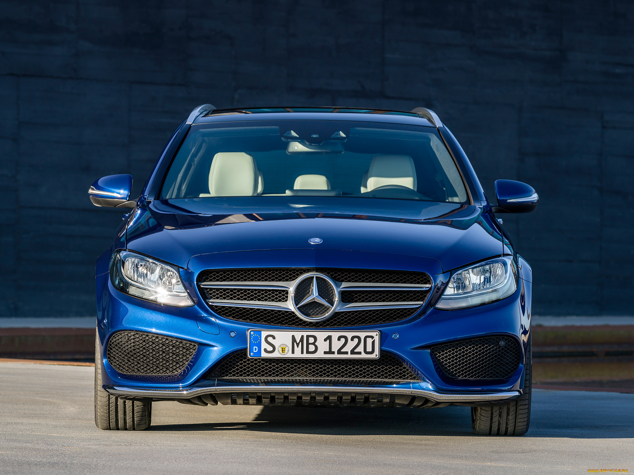 автомобили, mercedes-benz, c, 250, amg, line, estate, s205, 2014г, синий