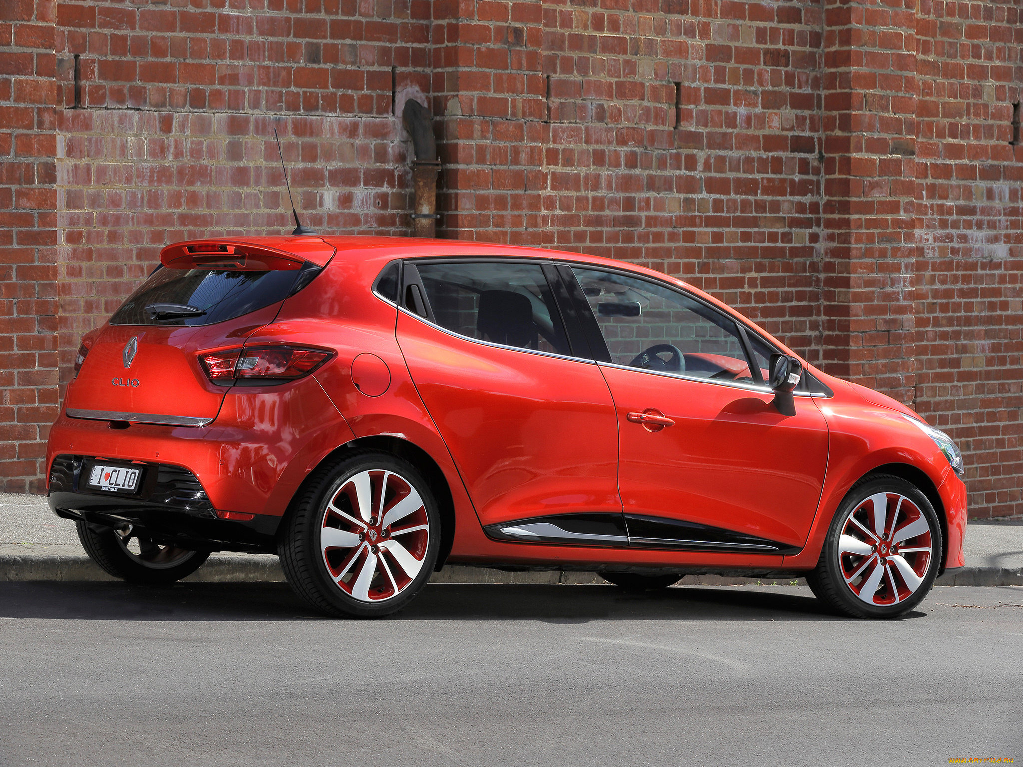 автомобили, renault, clio, au-spec, 2013г, красный