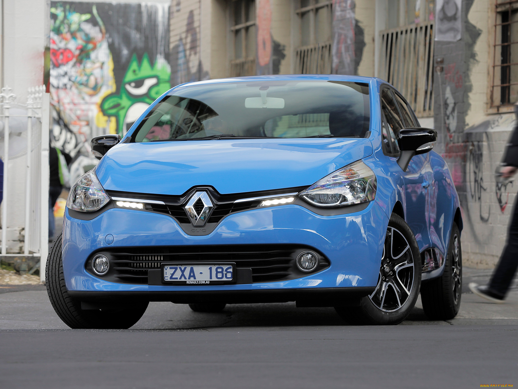 автомобили, renault, clio, au-spec, 2013г, синий
