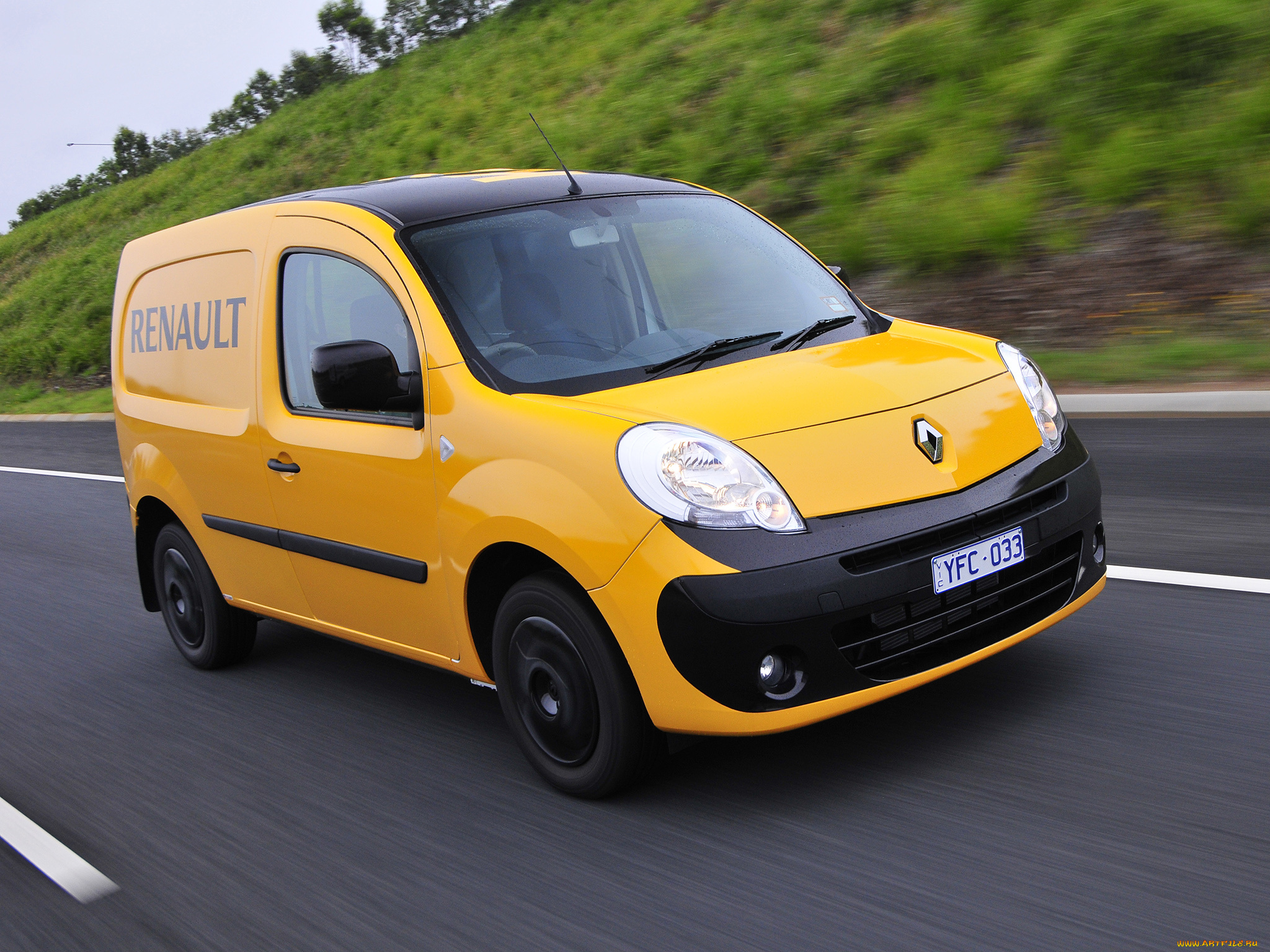 автомобили, renault, желтый, au-spec, van, kangoo