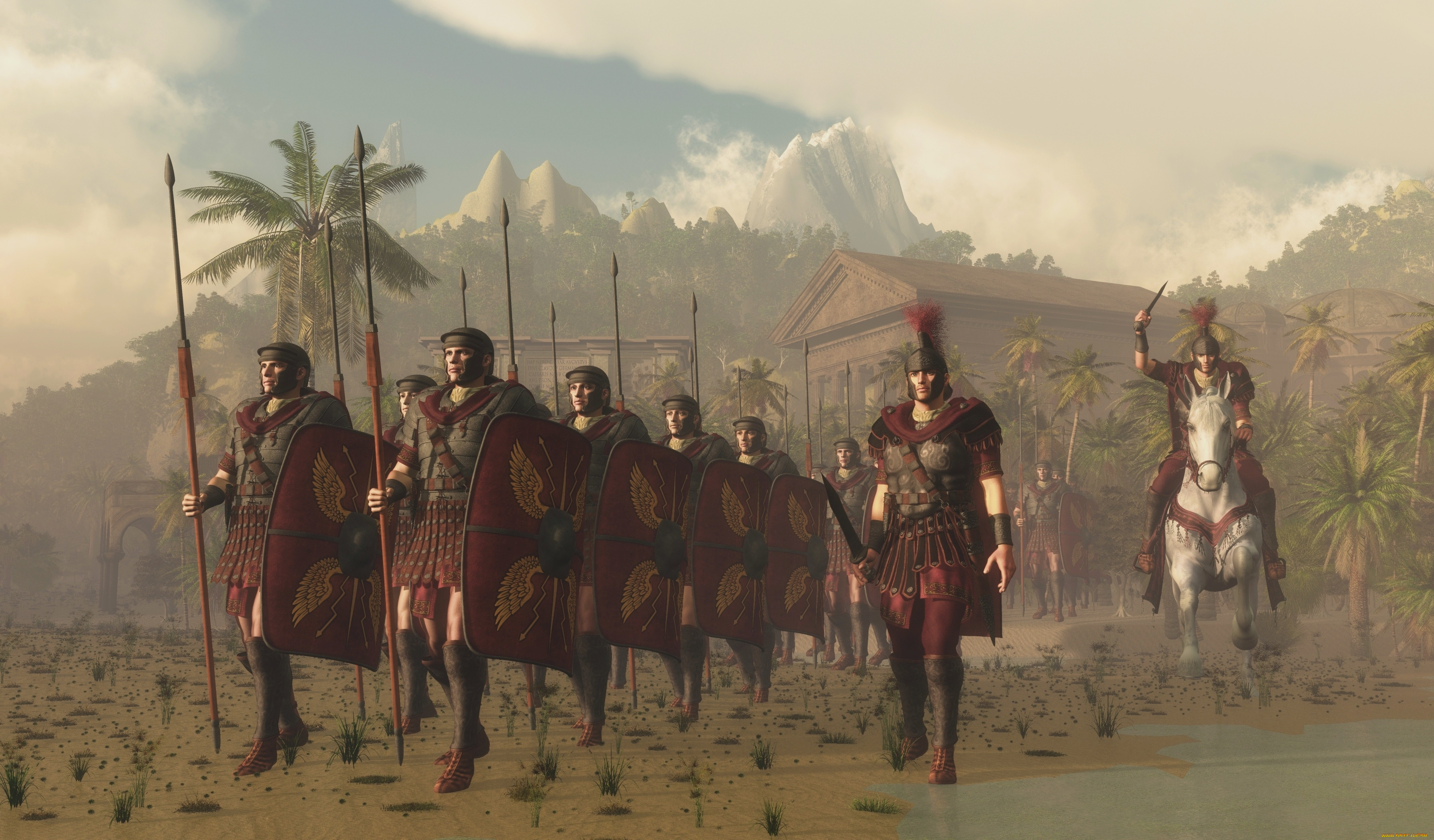 3д, графика, армия, , military, рымляни, воины