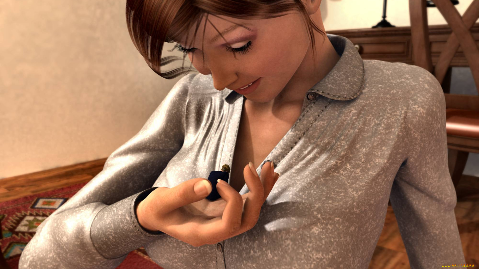 3д, графика, фантазия, , fantasy, парень, фон, взгляд, девушка