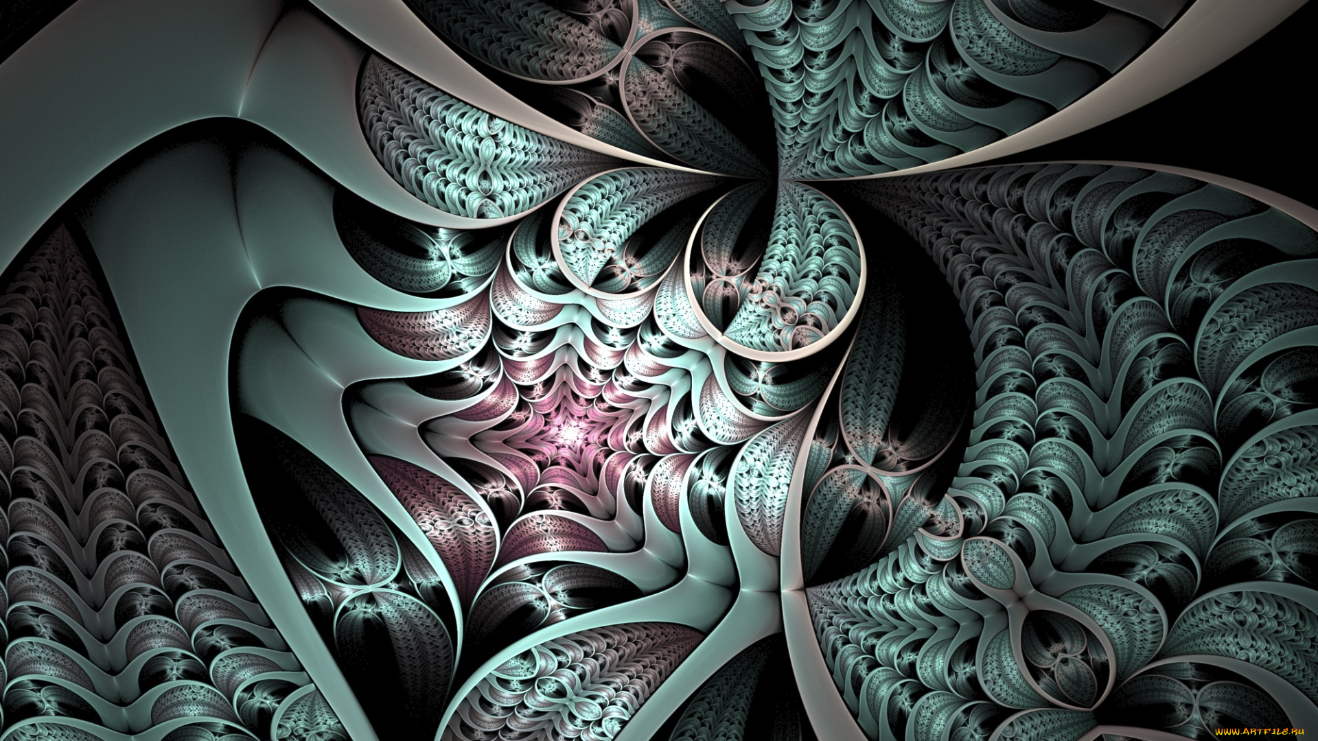 3д, графика, фракталы, , fractal, цвета, узор, фон