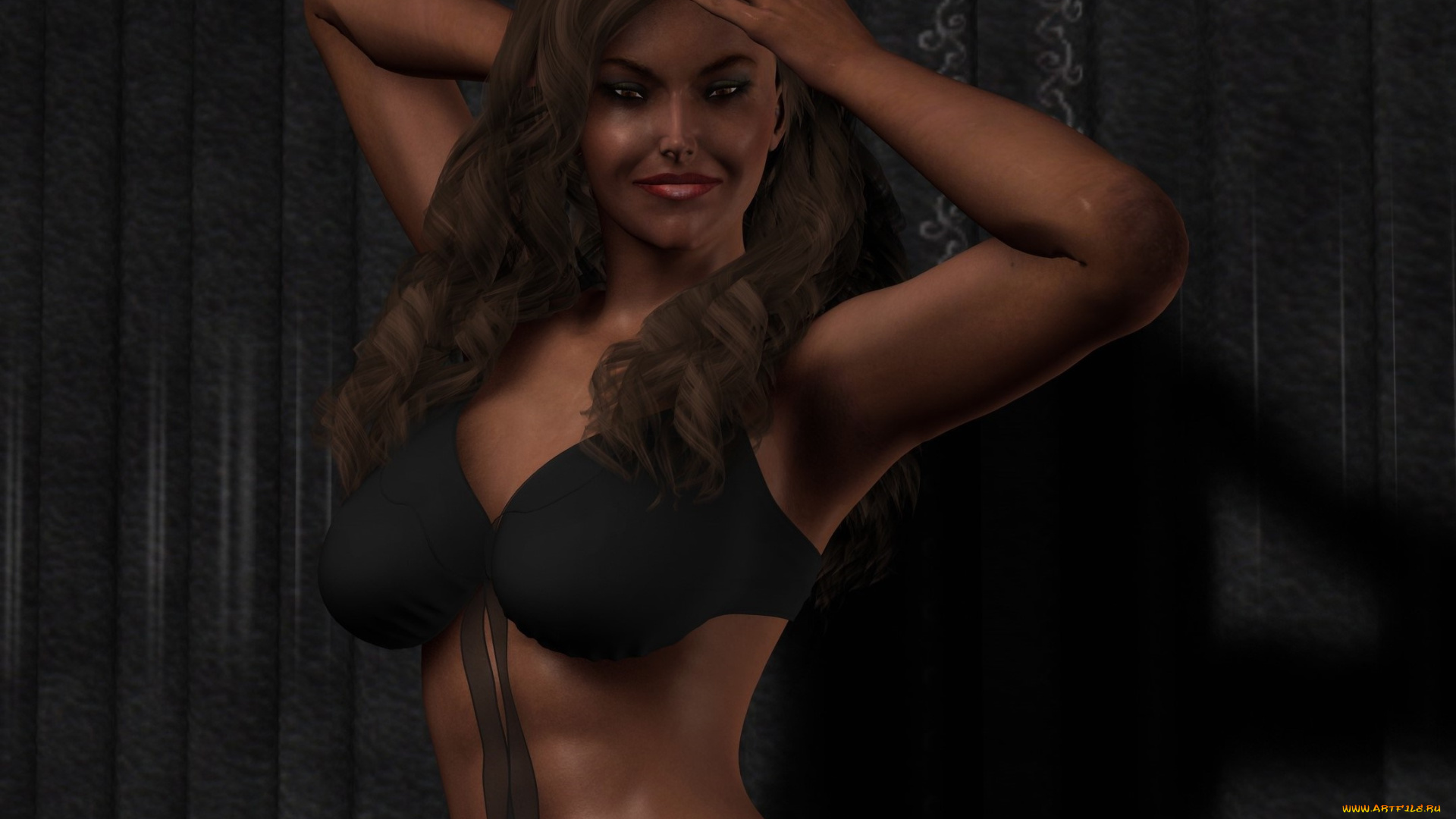 3д, графика, люди, , people, фон, взгляд, девушка