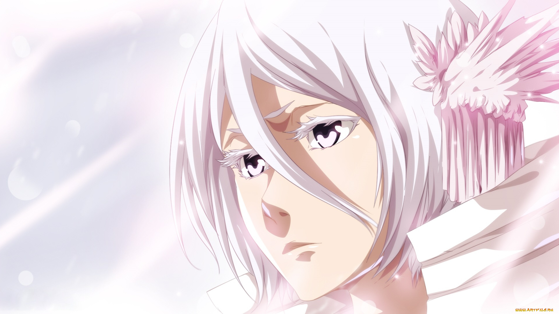 аниме, bleach, блич, взгляд, девушка, арт, kuchiki, rukia