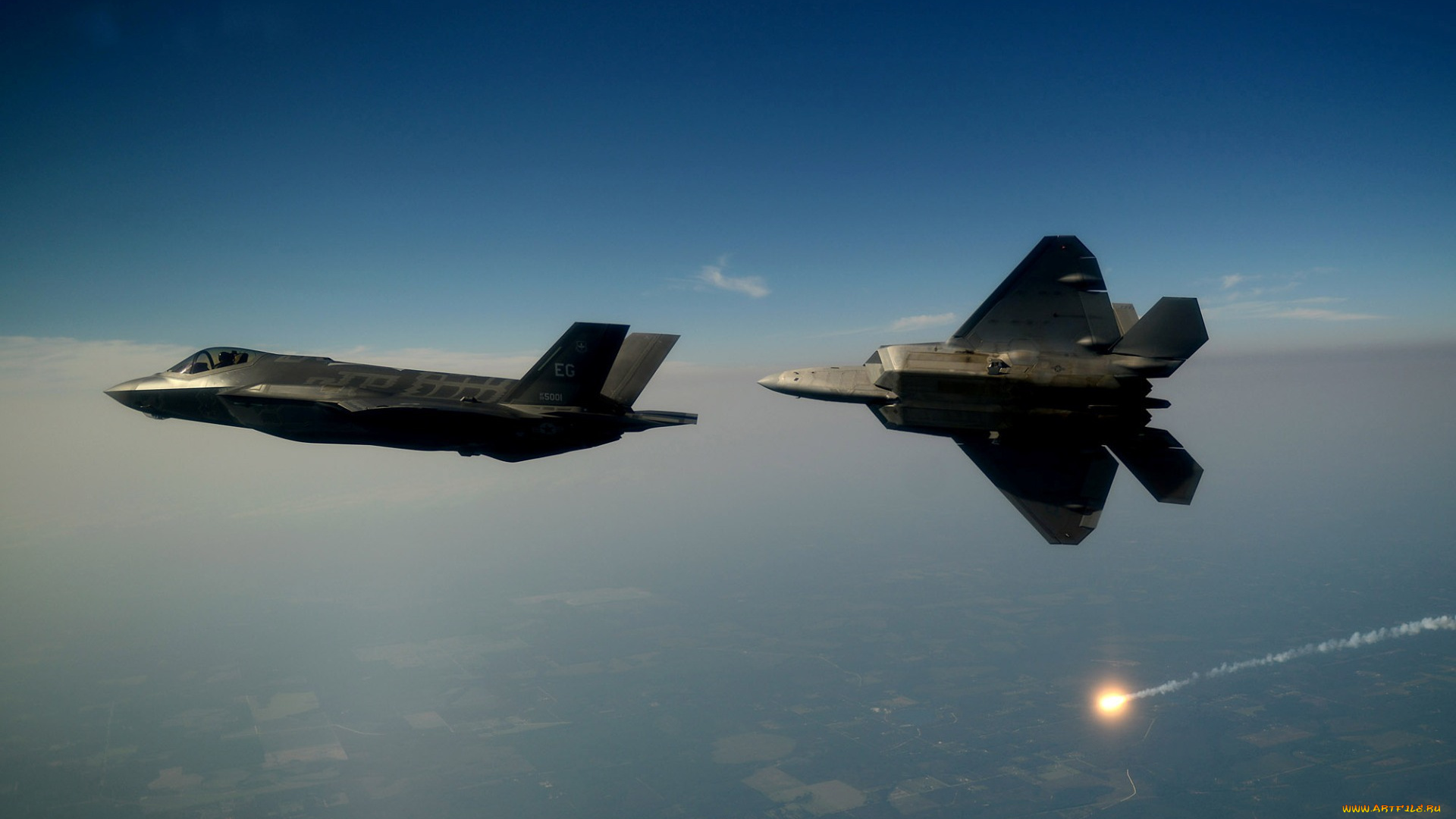 авиация, боевые, самолёты, vs, ввс, сша, f-22, f-35