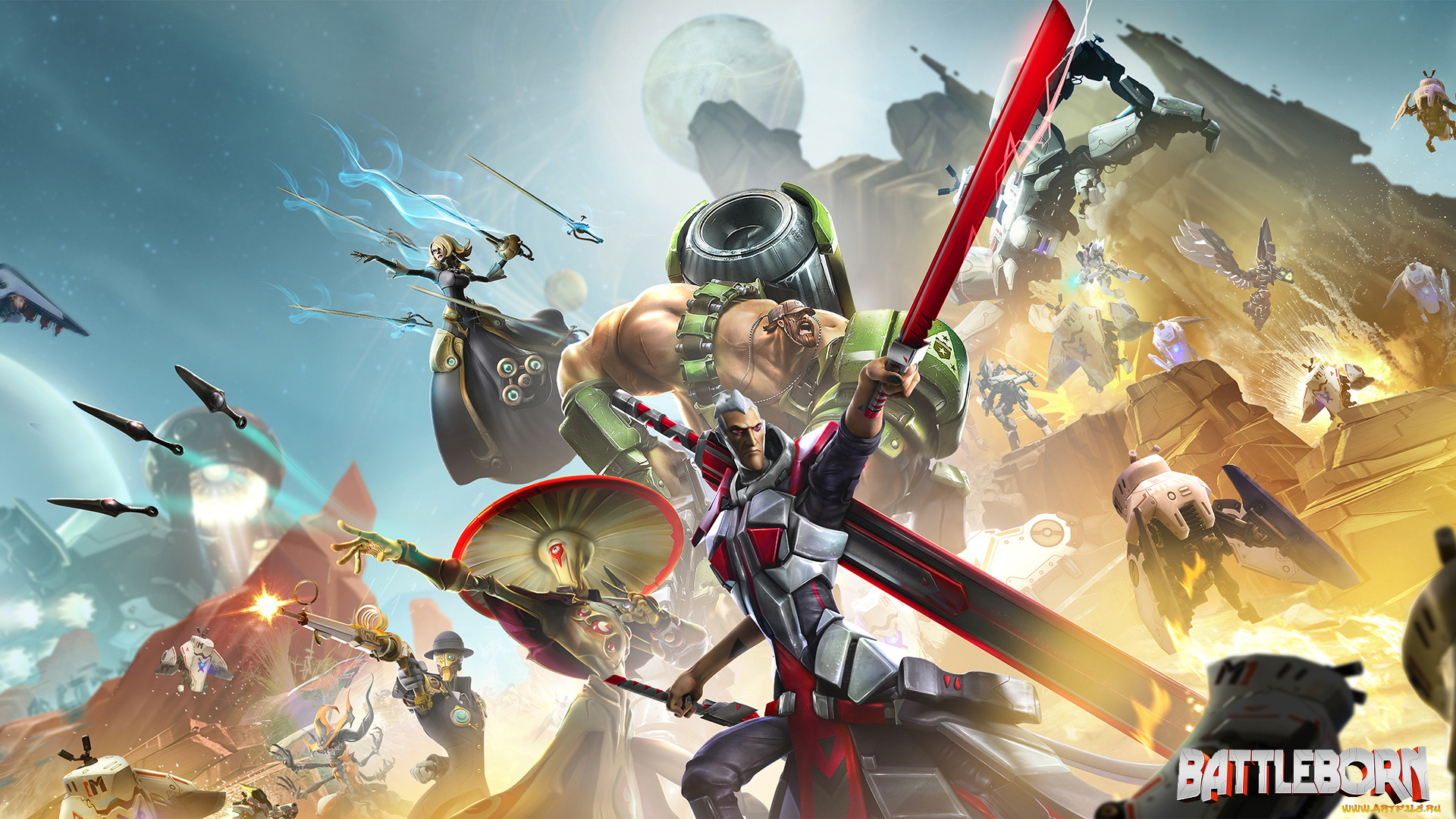 видео, игры, battleborn, игра, шутер, action