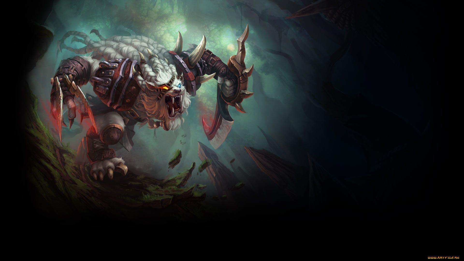 видео, игры, league, of, legends, персонаж, rengar