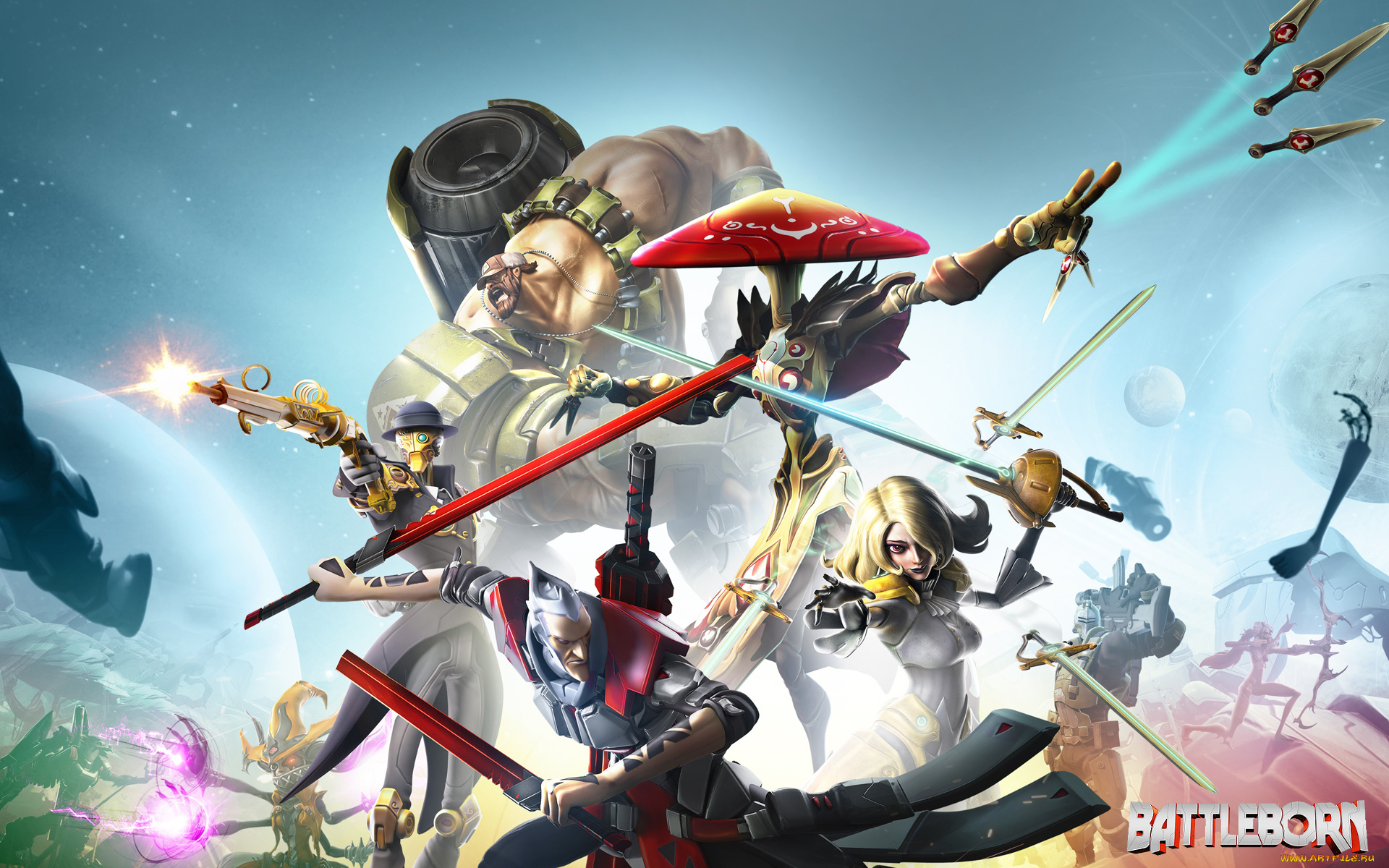 видео, игры, battleborn, игра, шутер, action